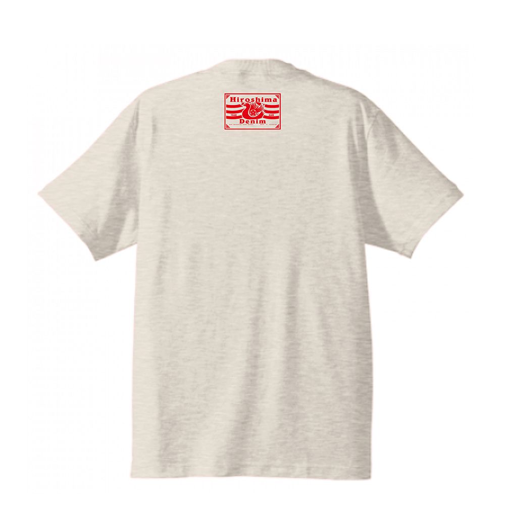 「ヒロシマデニム」×「SATOSHI MIYATA」9PEACE TEE (OATMEAL)