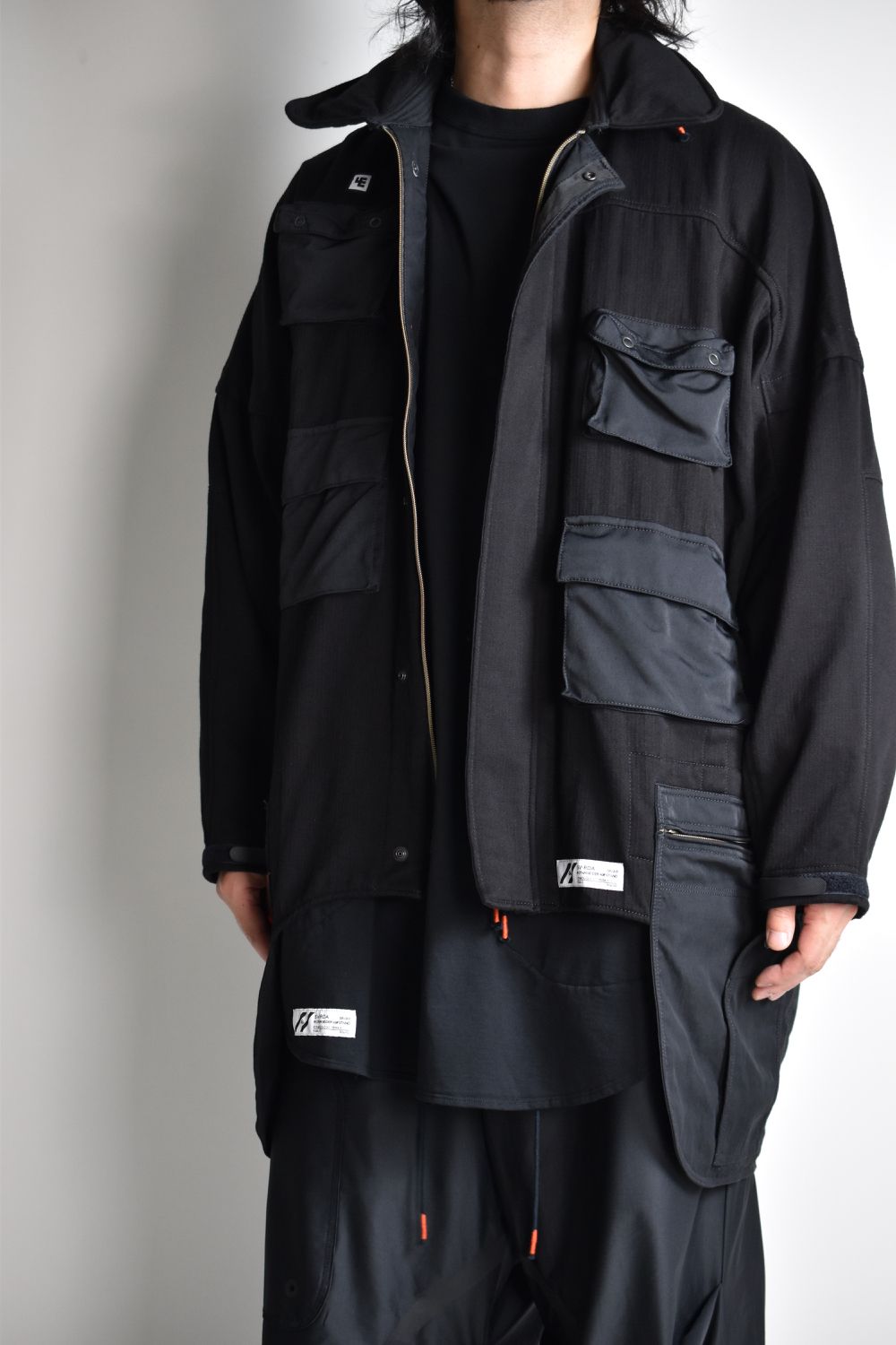 AIRBORNE SMOCK JUMP WIDE JACKET c/#1 BLACK