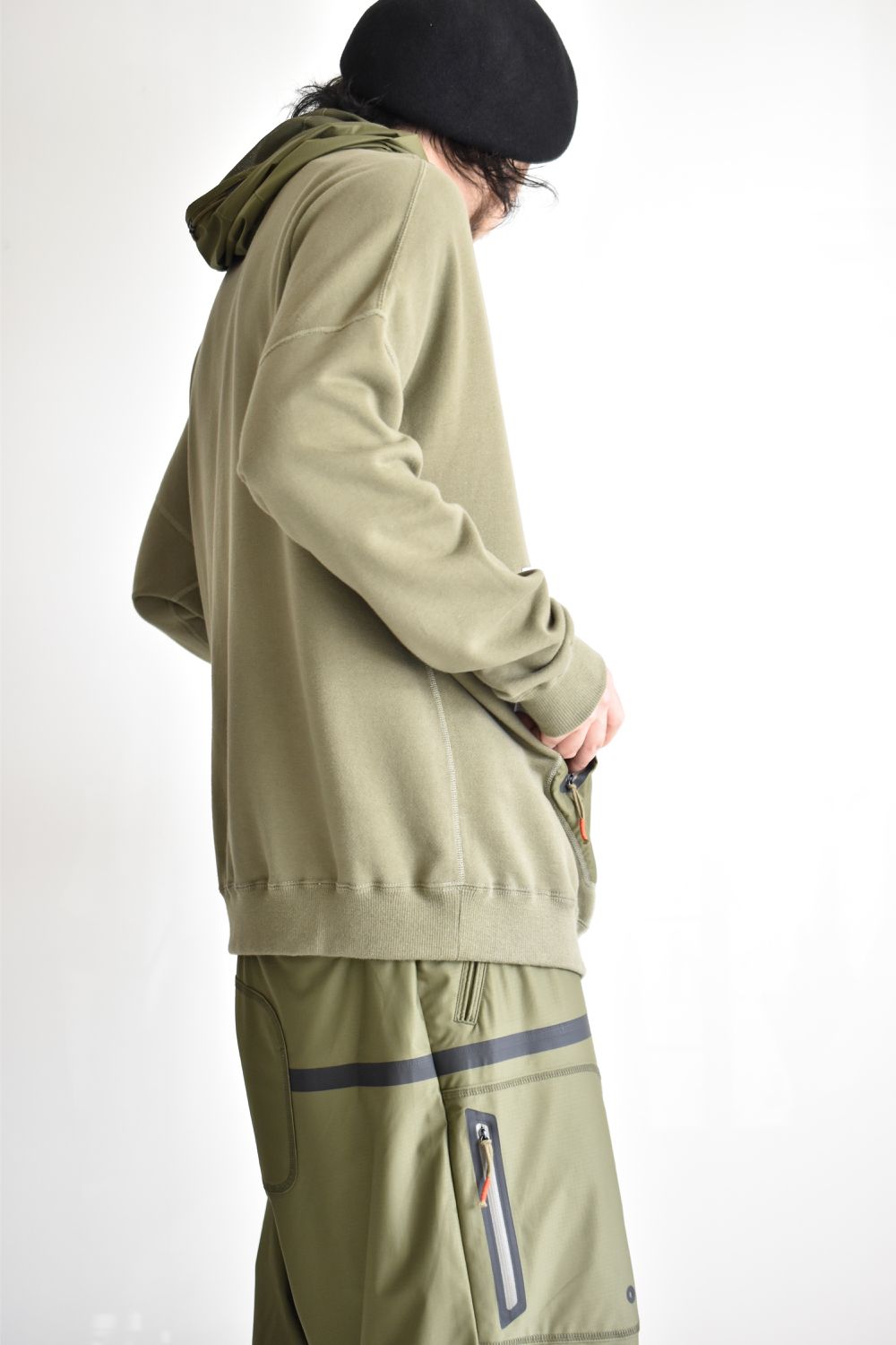 DRAW CODE HOODED PULL JERSEY c/#2 OD