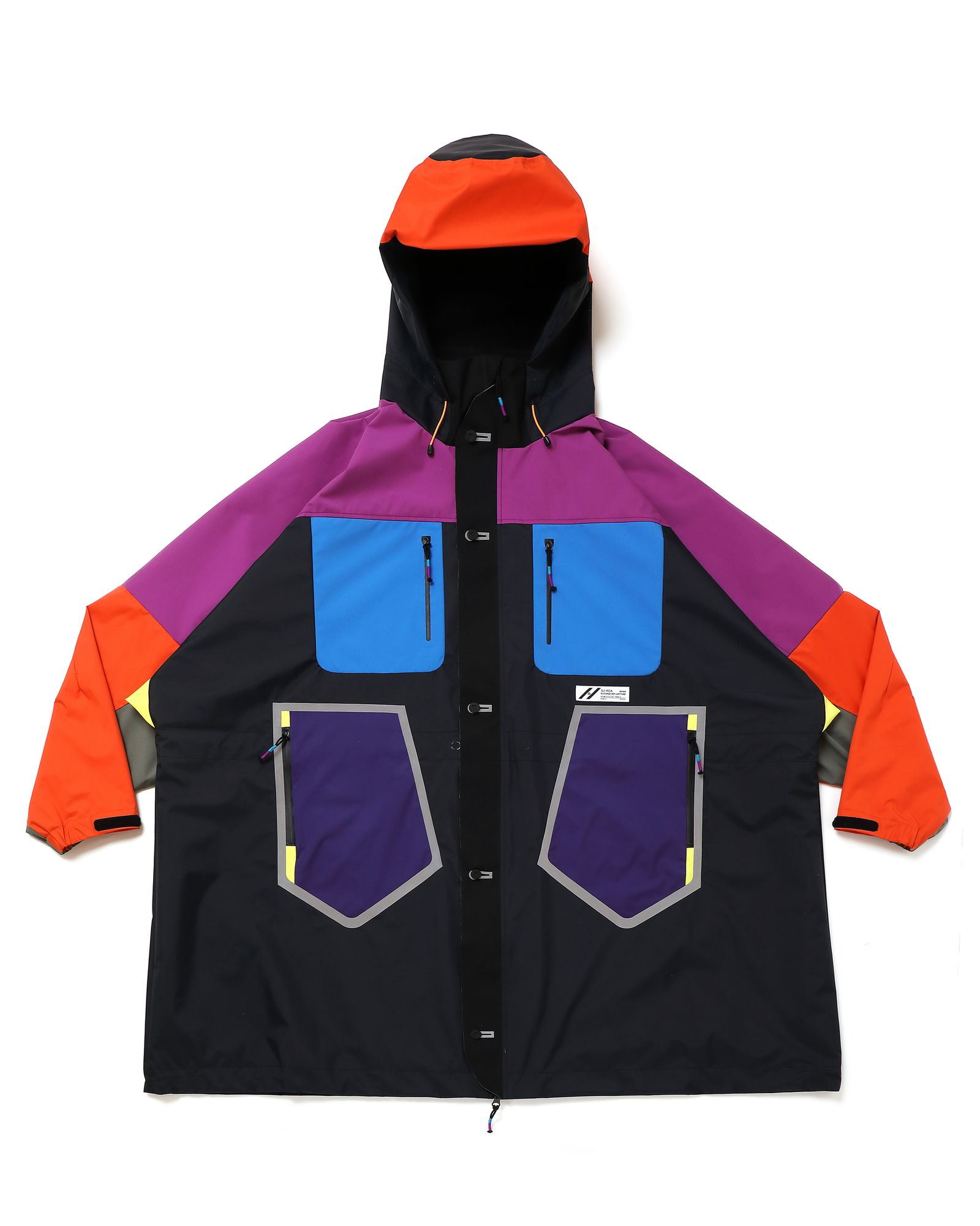 「予約商品」MULTI-PANEL HOVER WIDE JACKET # c/BLACK_base