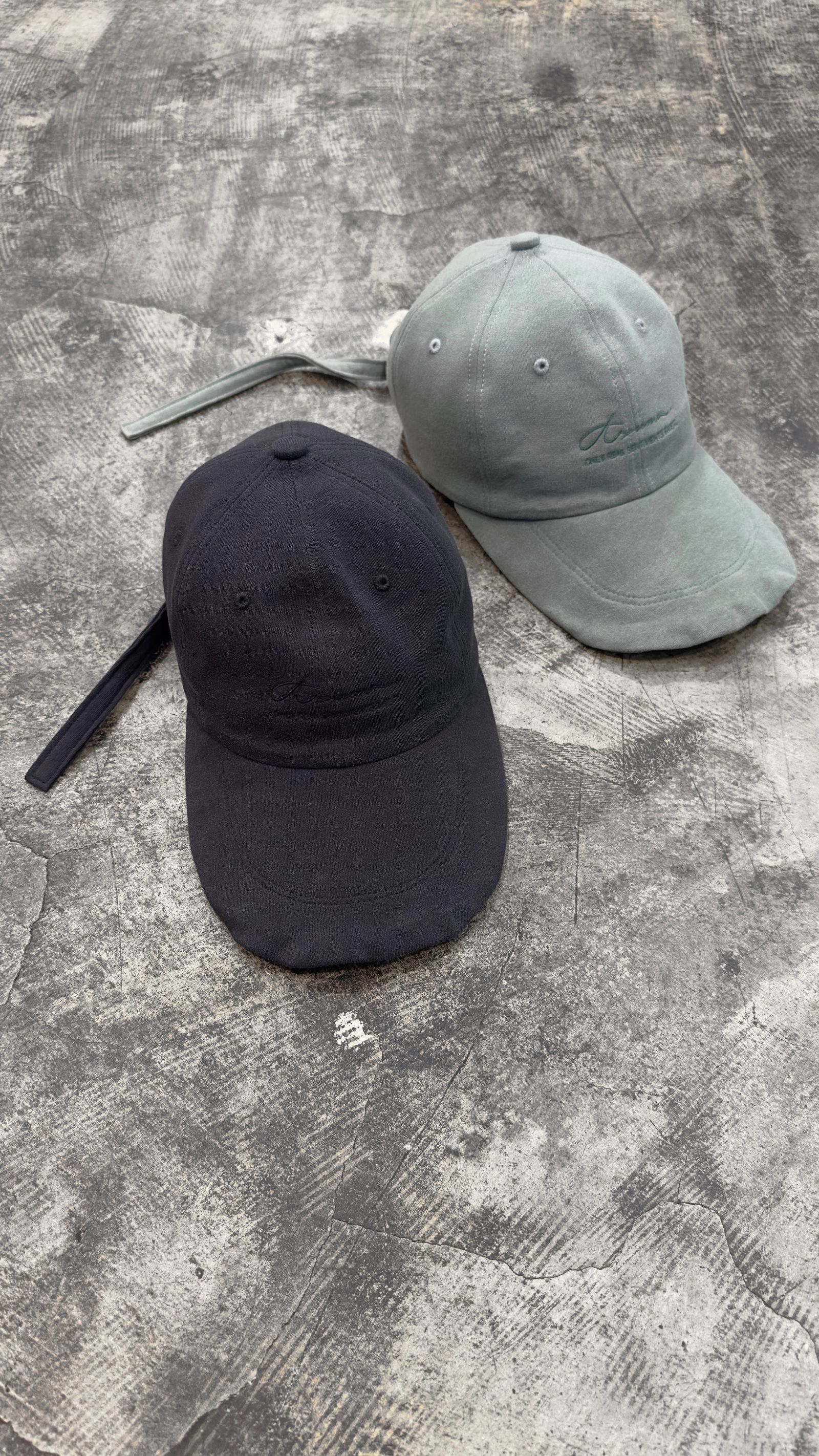 “YOREYORE” LOW CAP / キャップ (BLACK,KHAKI,LIGHT GREY)