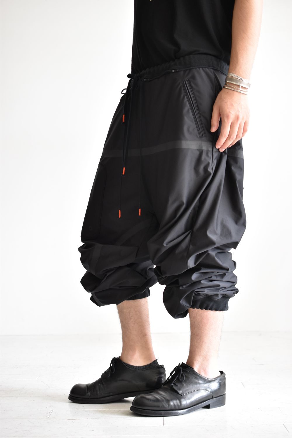 BAGGY RIP-STOP PANTS c/#1 BLACK