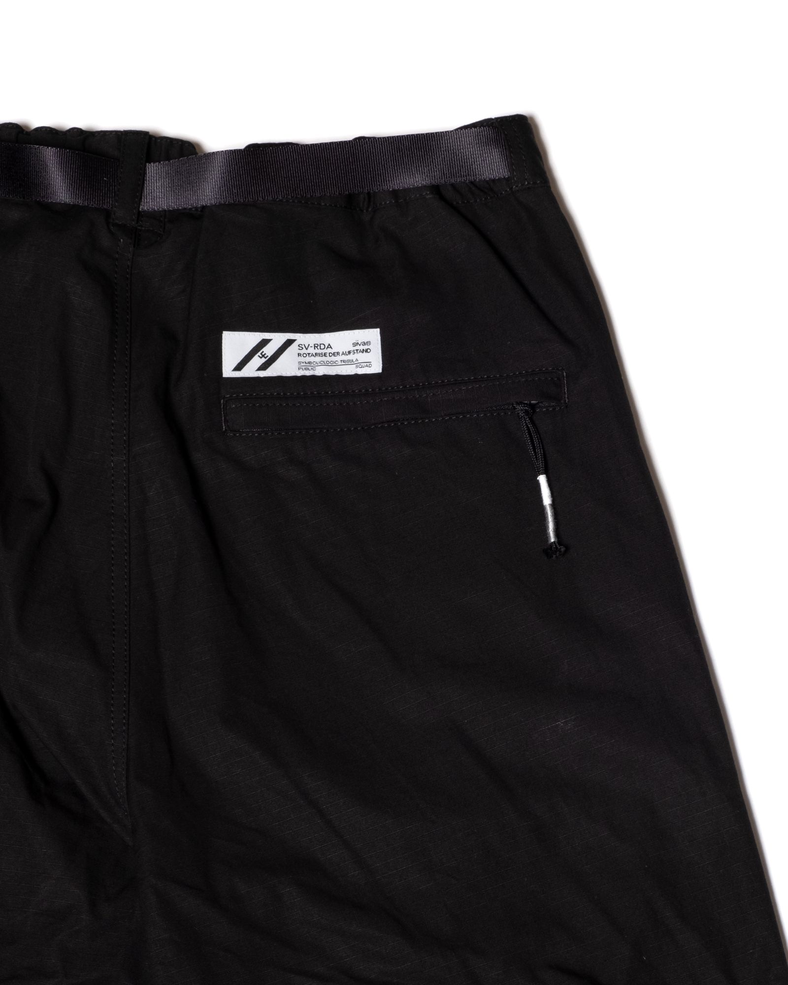 「予約商品」RIPSTOP LOWER-LEG DENIM PANTS / col: BLACK X INDIGO
