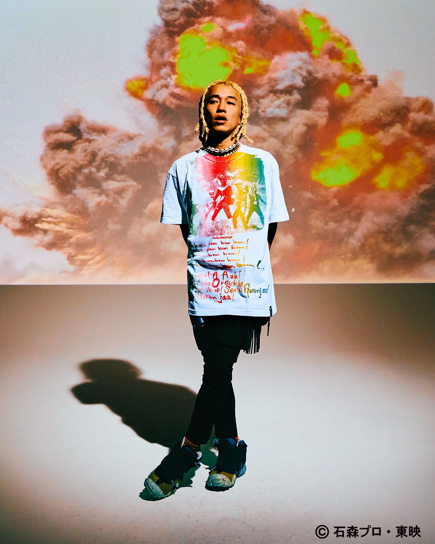 ×ゴレンジャーTシャツ 001 (White) / 945-80GT109-1