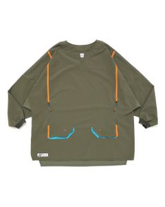 「予約商品」DOLMAN SEAM-LINE WIDE L-SLEEVE # c/KHAKI