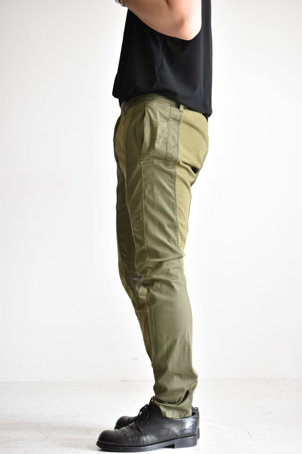TIGHT FIT STRETCH TROUSERS c/#2 OD