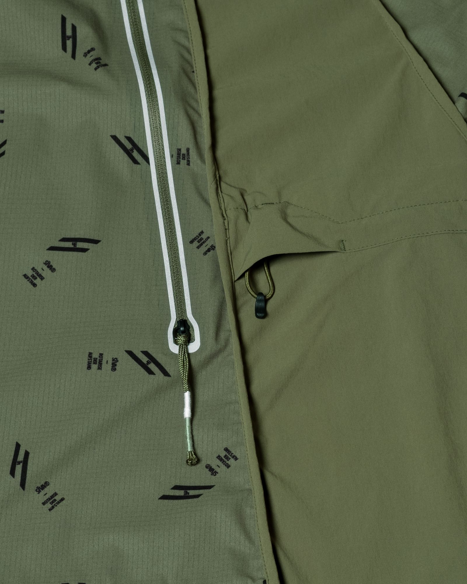 「予約商品」DOT-AIR PIPING OVERSIZED LONG HOODIE / col: KHAKI