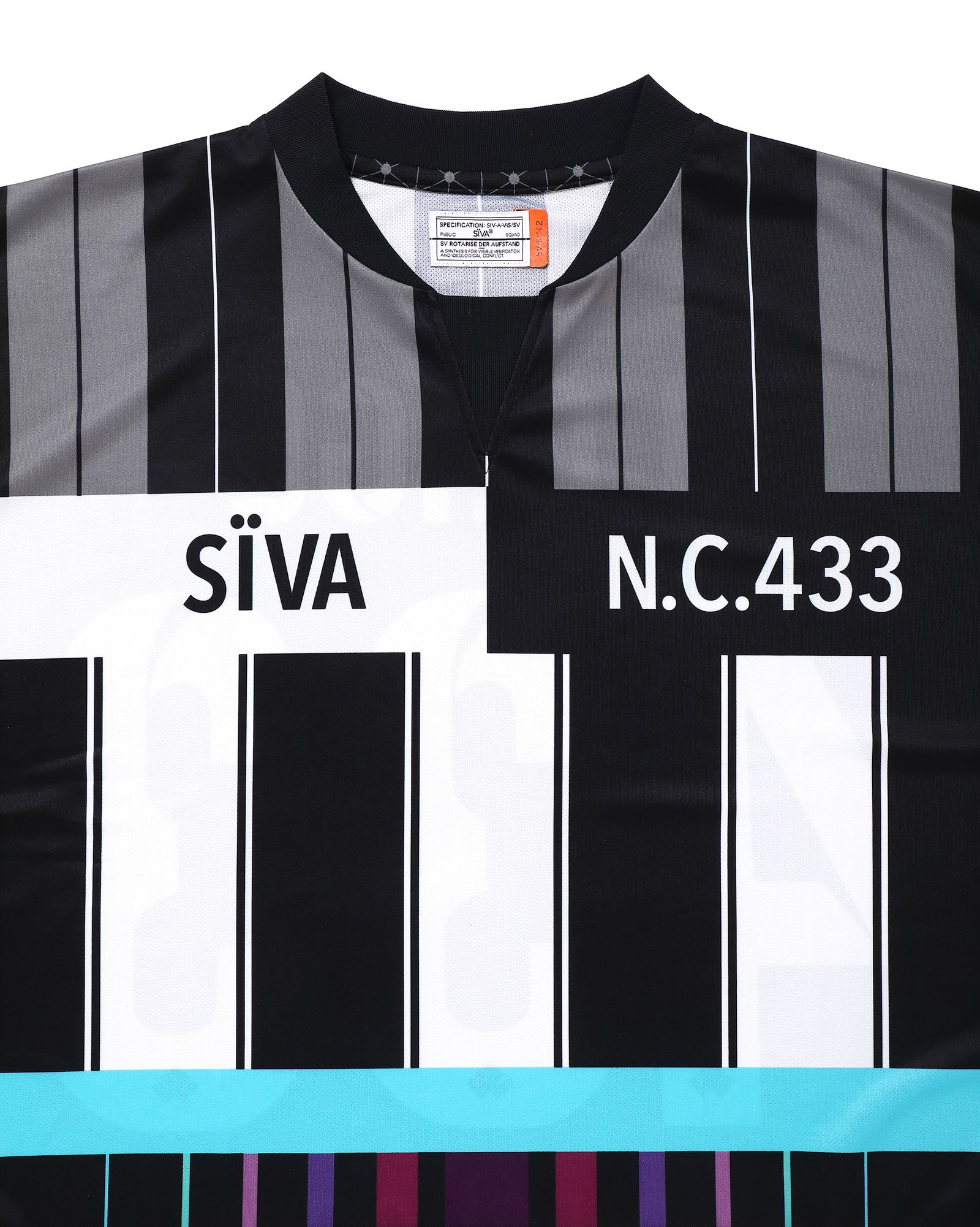 「予約商品」FOOTBALL WIDE SHIRTS # c/ BLACK_stripe