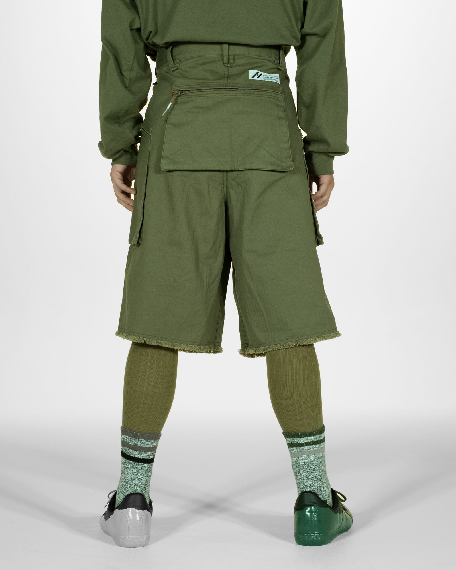 「予約商品」P-44 FRINGE SHORT PANTS / col: OD