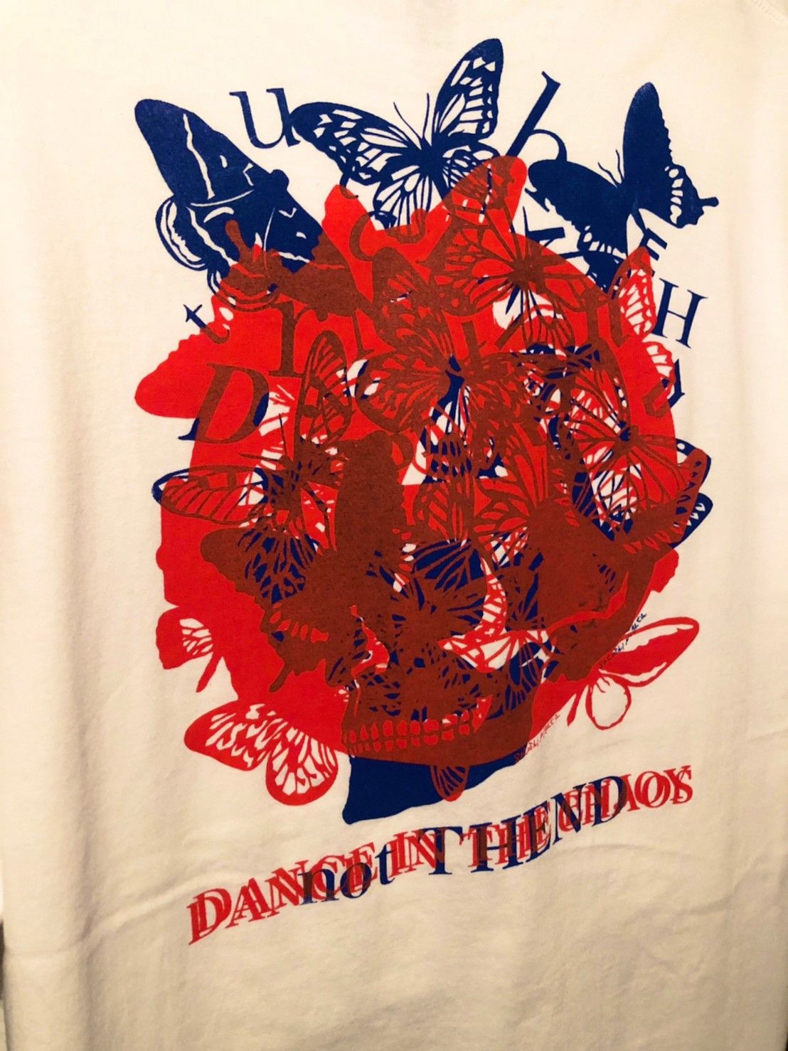 「予約商品」not THEND×Butterfly anarchy symbol T-shirt 01