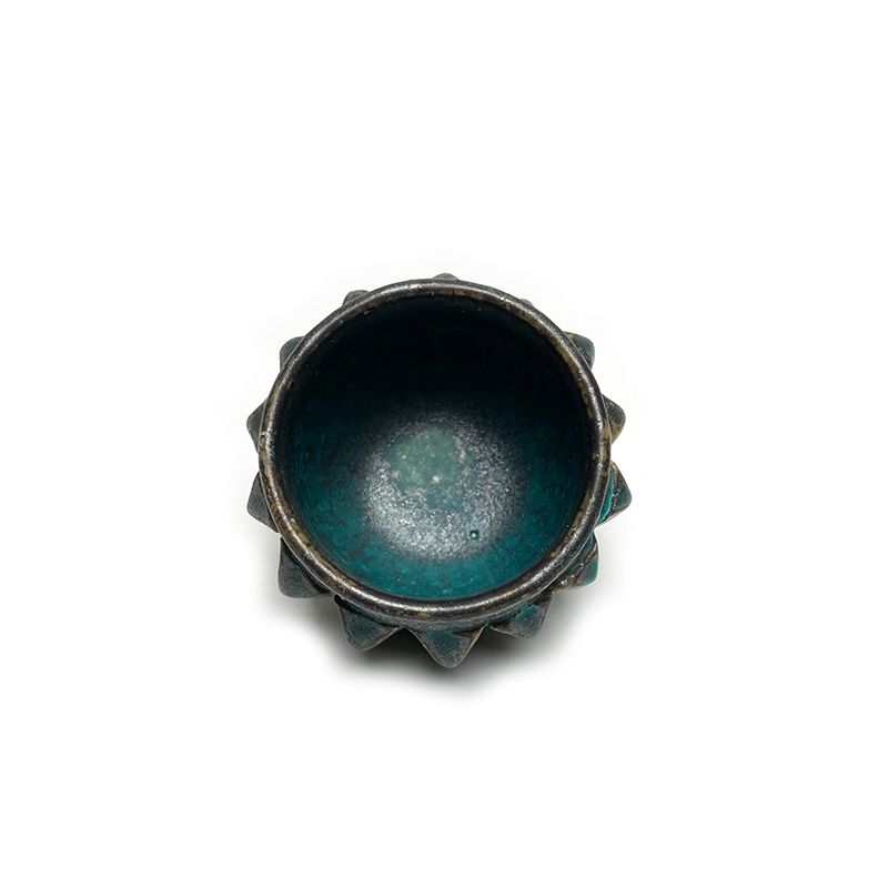 PYRAMID STUDS お猪口 "TURQUOISE" -陶器おちょこ-