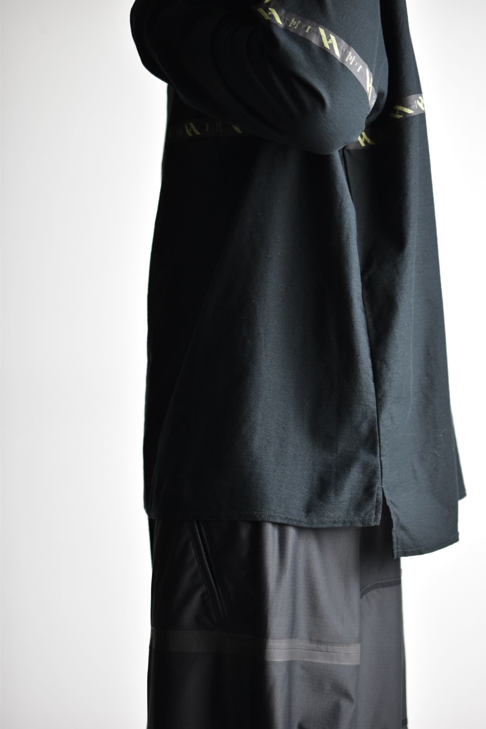 FLATSEAM LINE WIDE L-SLEEVE c/#1 BLACK