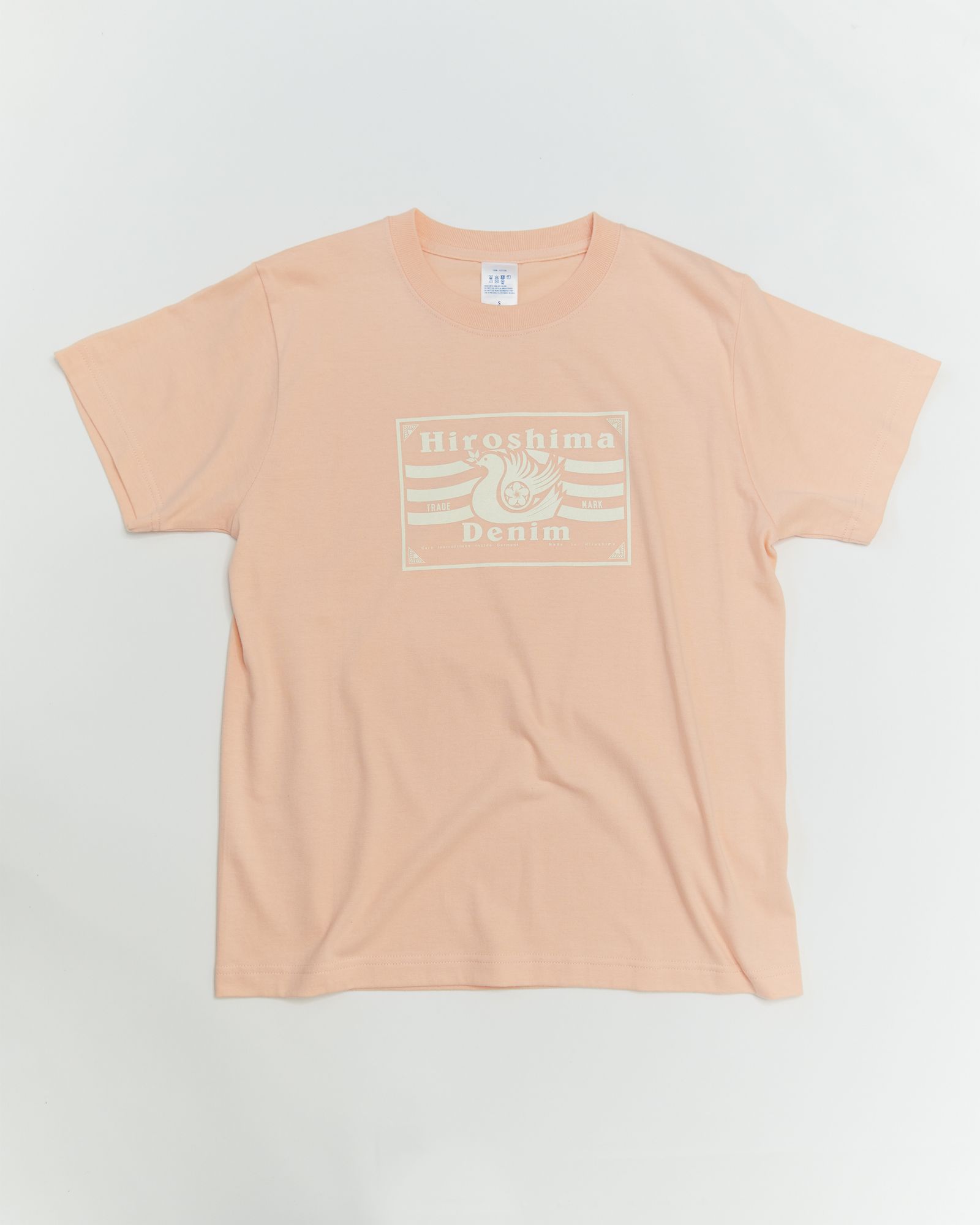Hiroshima Denim ロゴTEE (APRICOT)