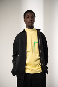 「予約商品」GRID MARKED T-SHIRT (LEMON)