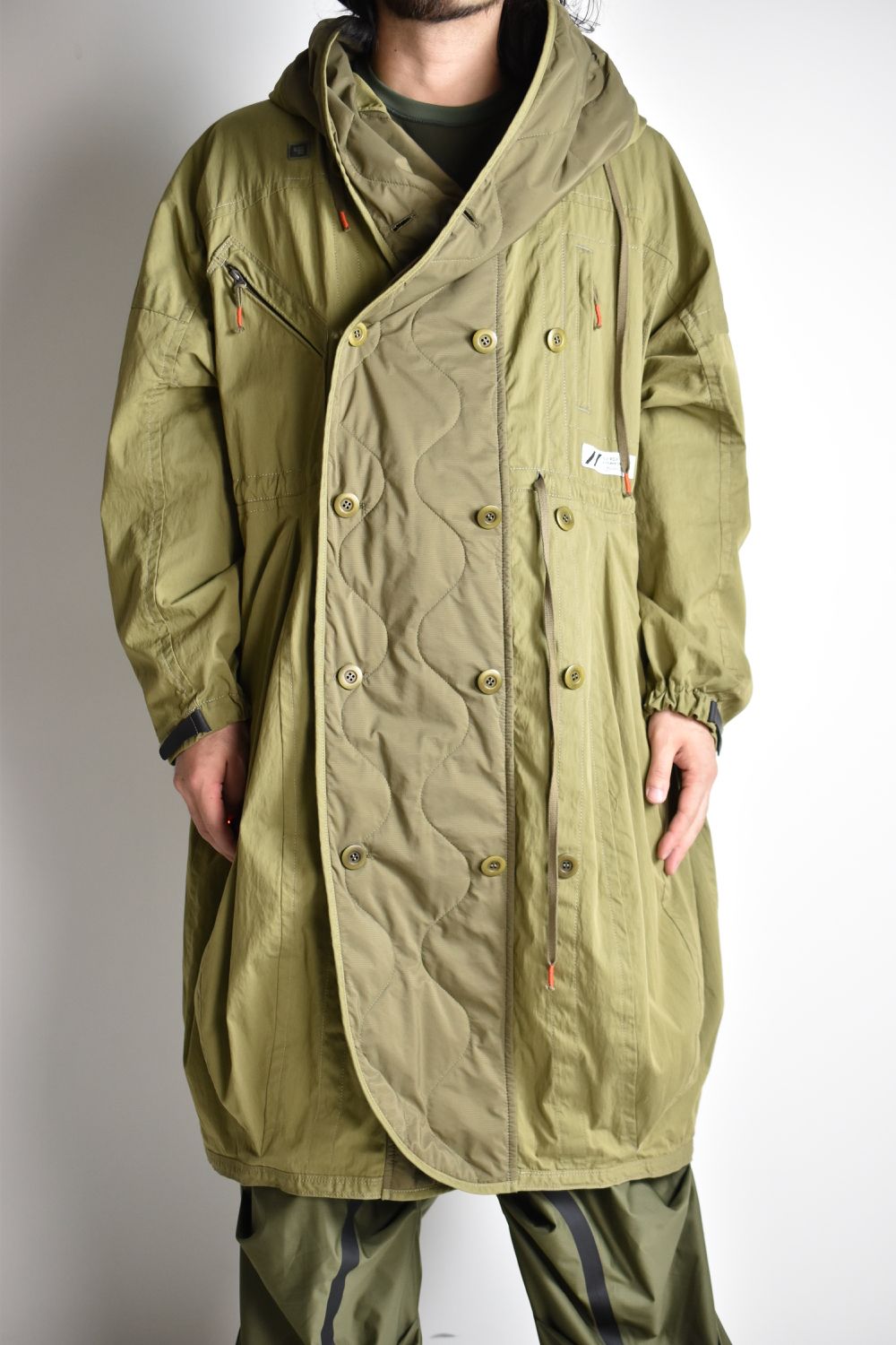 FLIGHT BALLOON WIDE LONG COAT c/#2 KHAKI