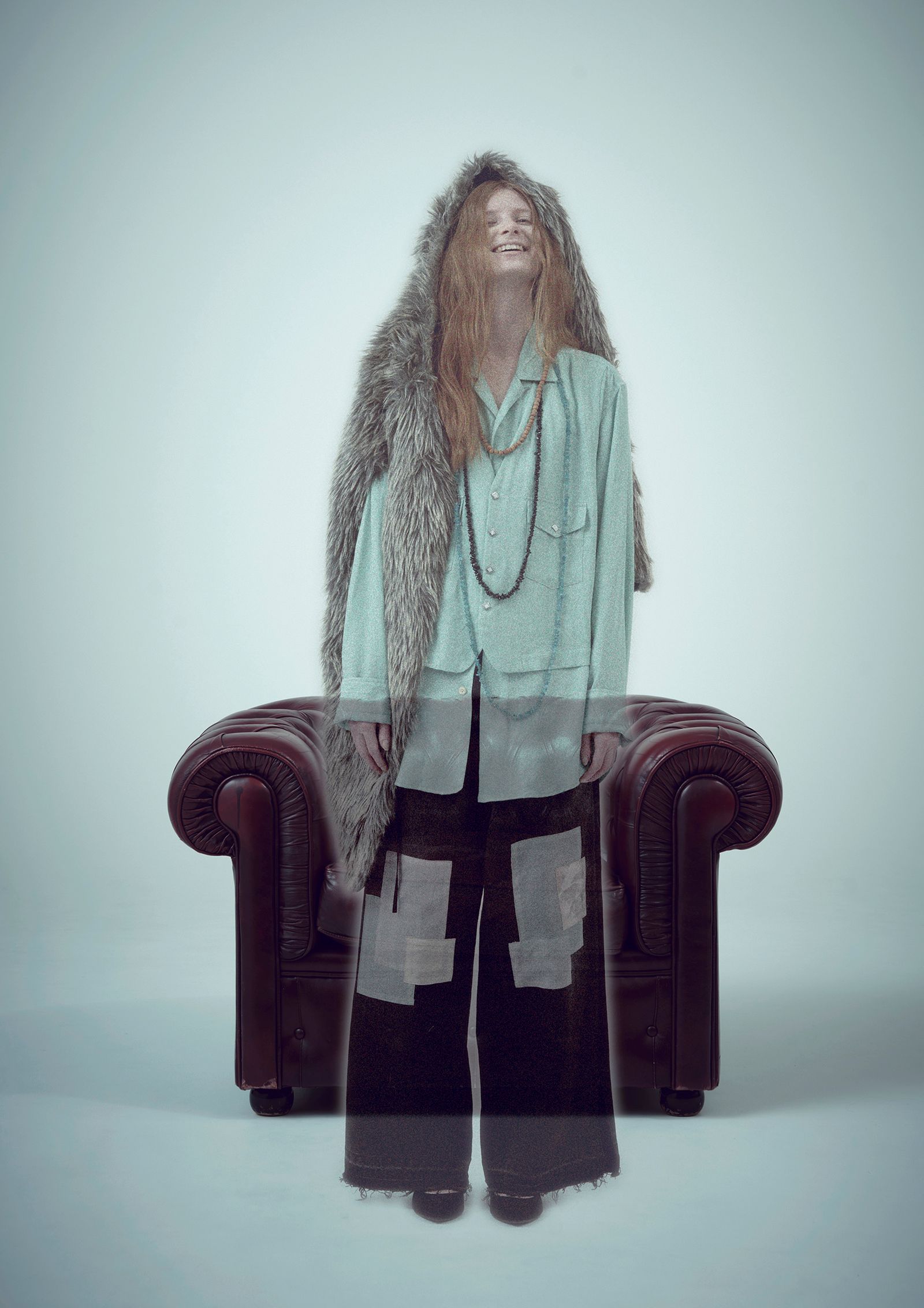 JANIS’S LAYERED SHIRT / ベスト レイヤード シャツ (Black, Mintgreen, White)