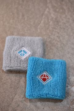 "HAZE別注" Peace & A リストバンド BLUE/GRY 2個セット