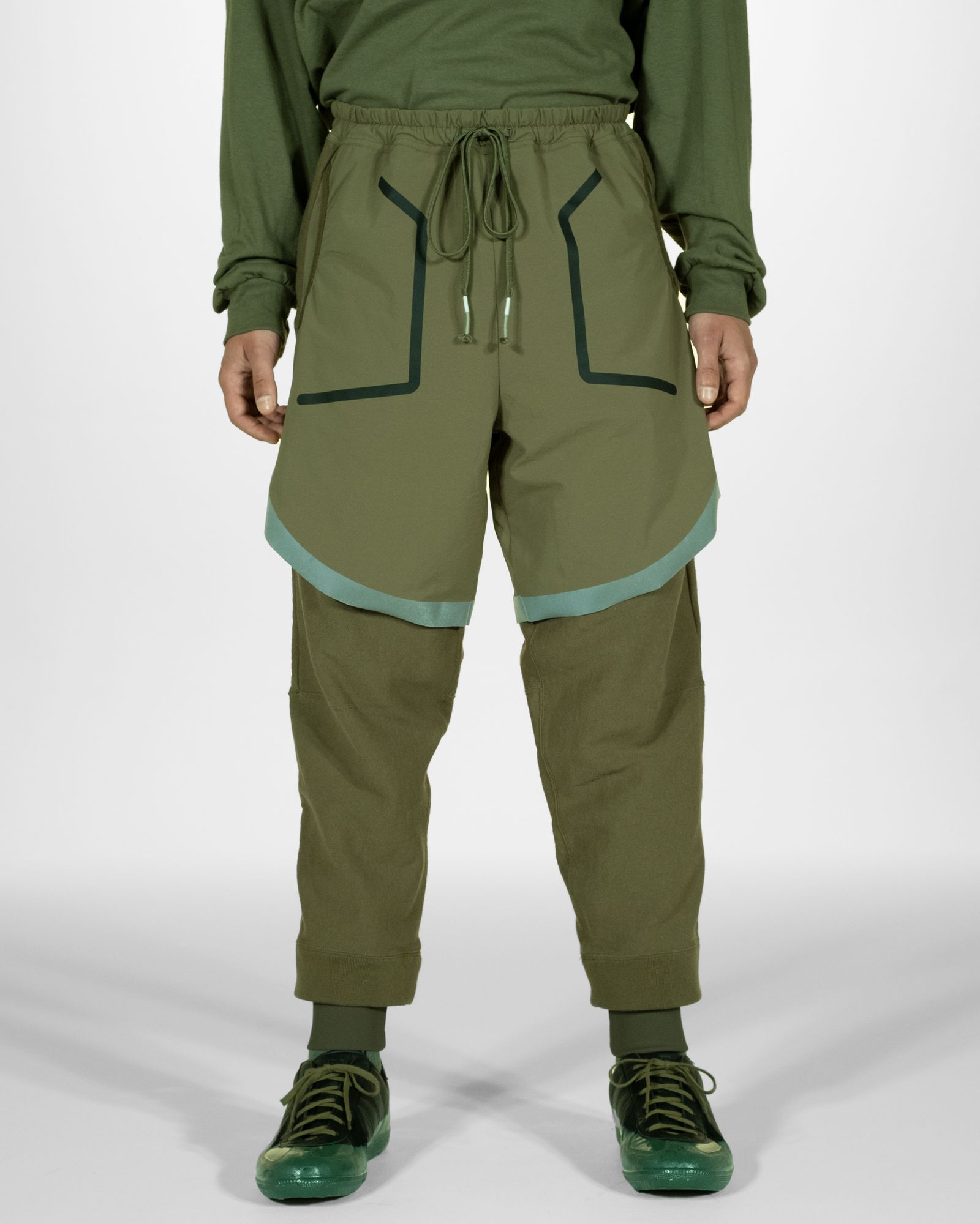 「予約商品」TECH LAYERED JOGGER PANTS / col: KHAKI