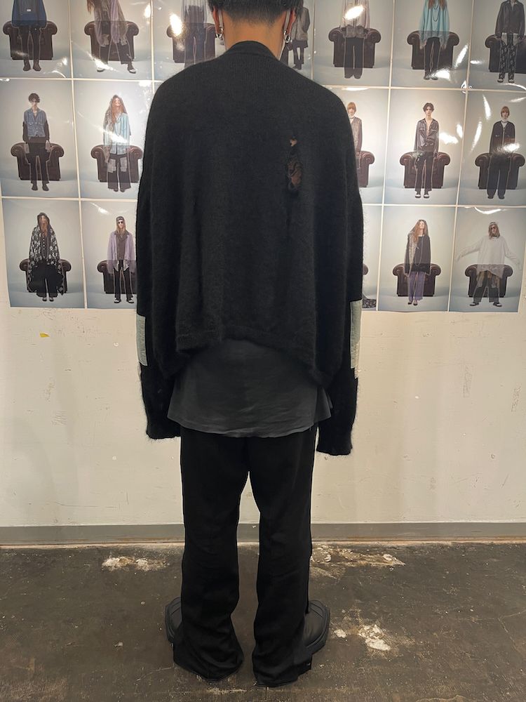 KURT’S MOHAIR CARDIGAN / モヘア カーディガン (Black, Purple)