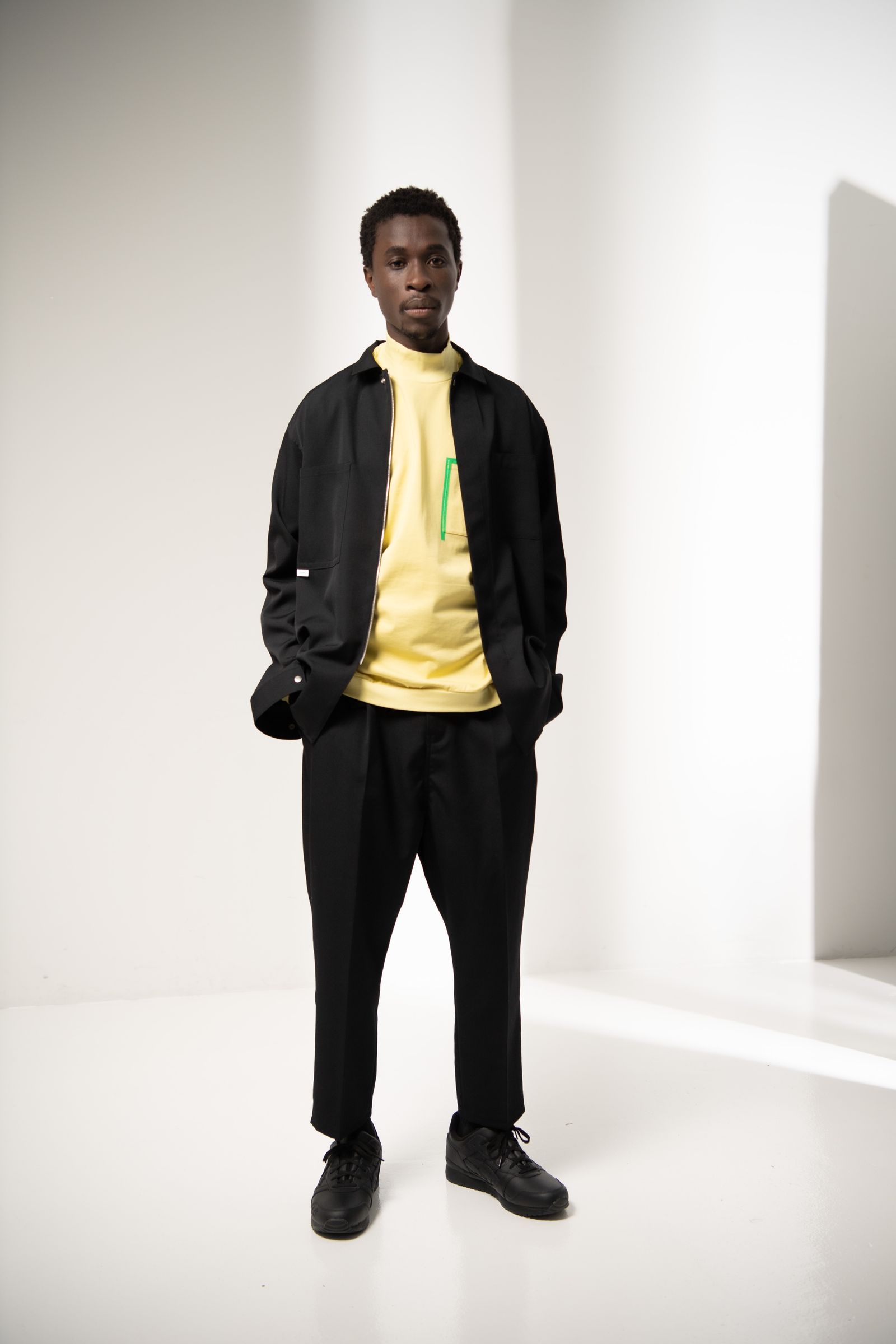「予約商品」ZIP SHIRT (BLACK)