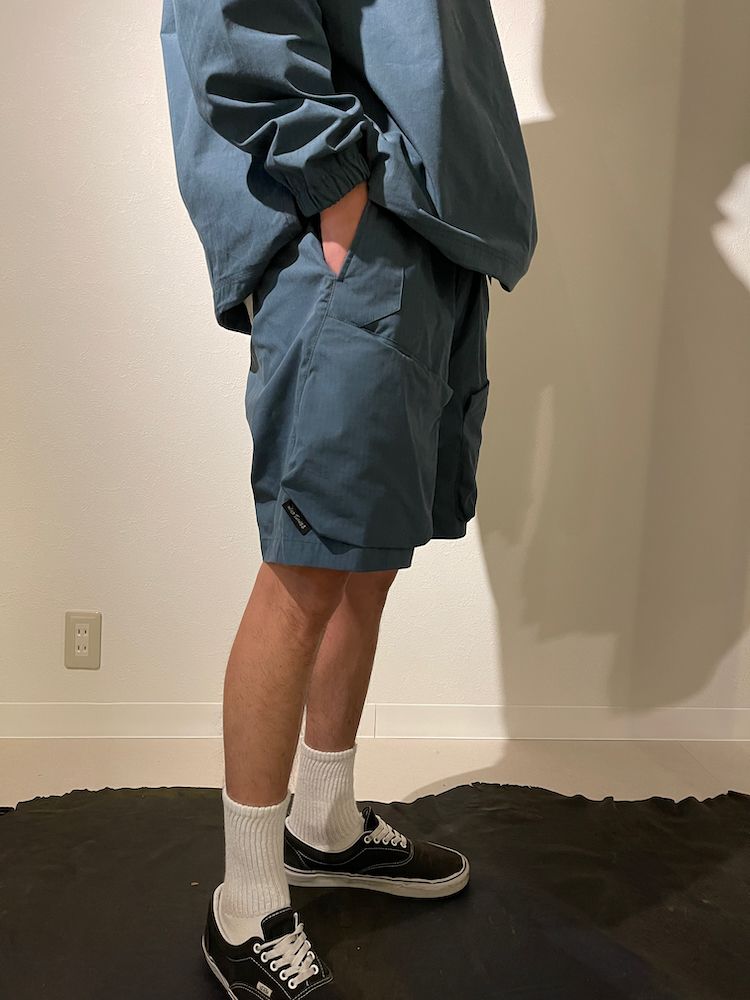 WILDTHINGS x POLIQUANT PROTECTED COMMON UNIFORM S/L PANTS // SOLOTEX®FIBER THE SPECS / ショートパンツ（Silver Navy）
