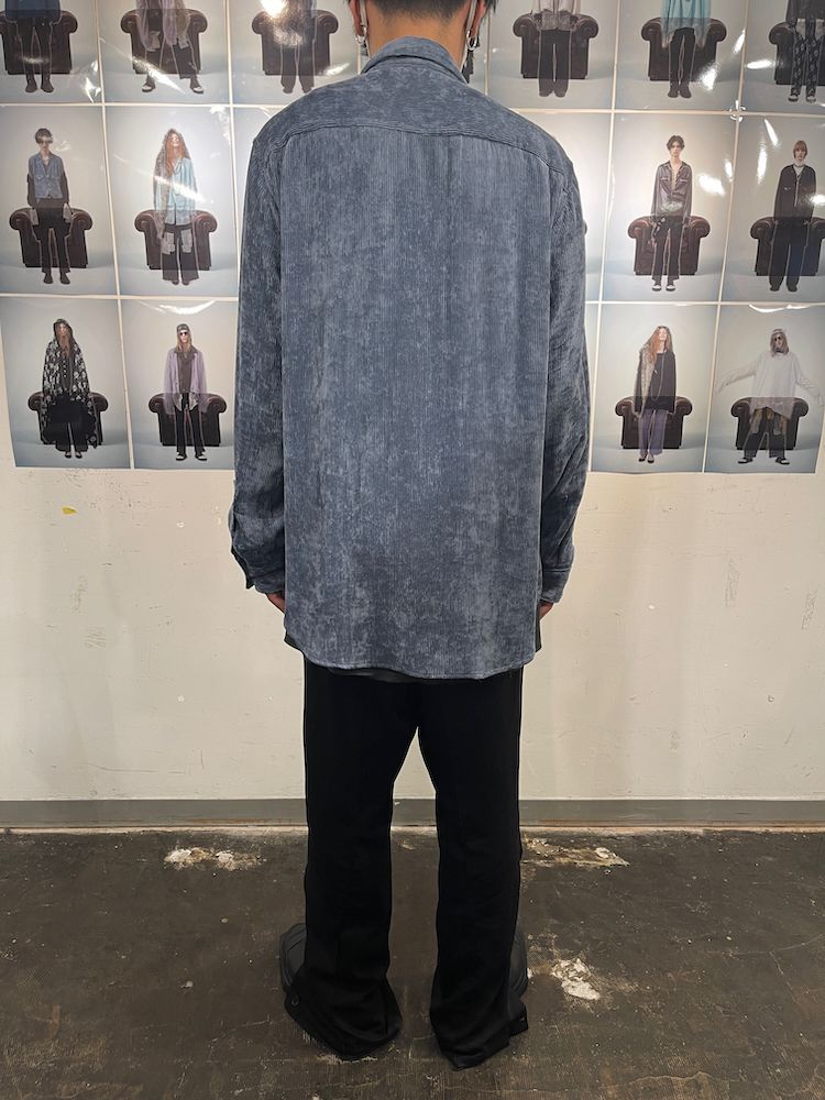 MORISSON’S LAYERED SHIRT / ベスト レイヤード コーデュロイシャツ (Black, MIntgreen, White)