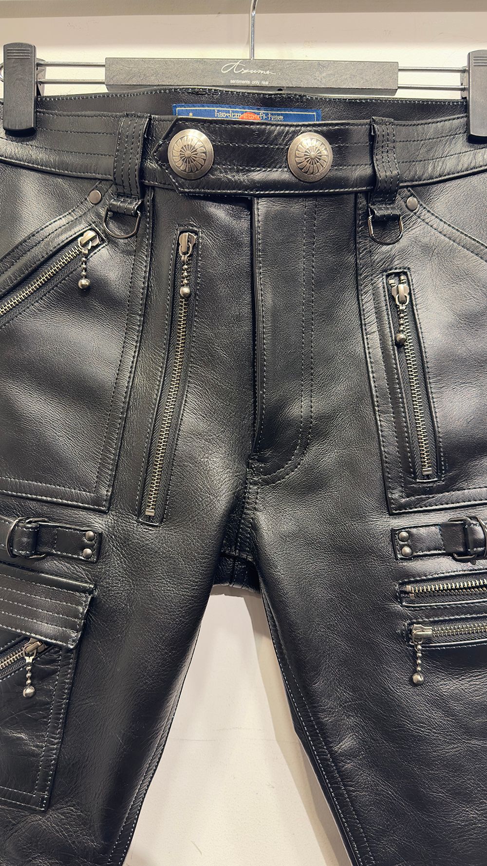 Azuma - × BLACKMEANS LEATHER ZIP PANTS / レザーパンツ (BLACK) | HAZE