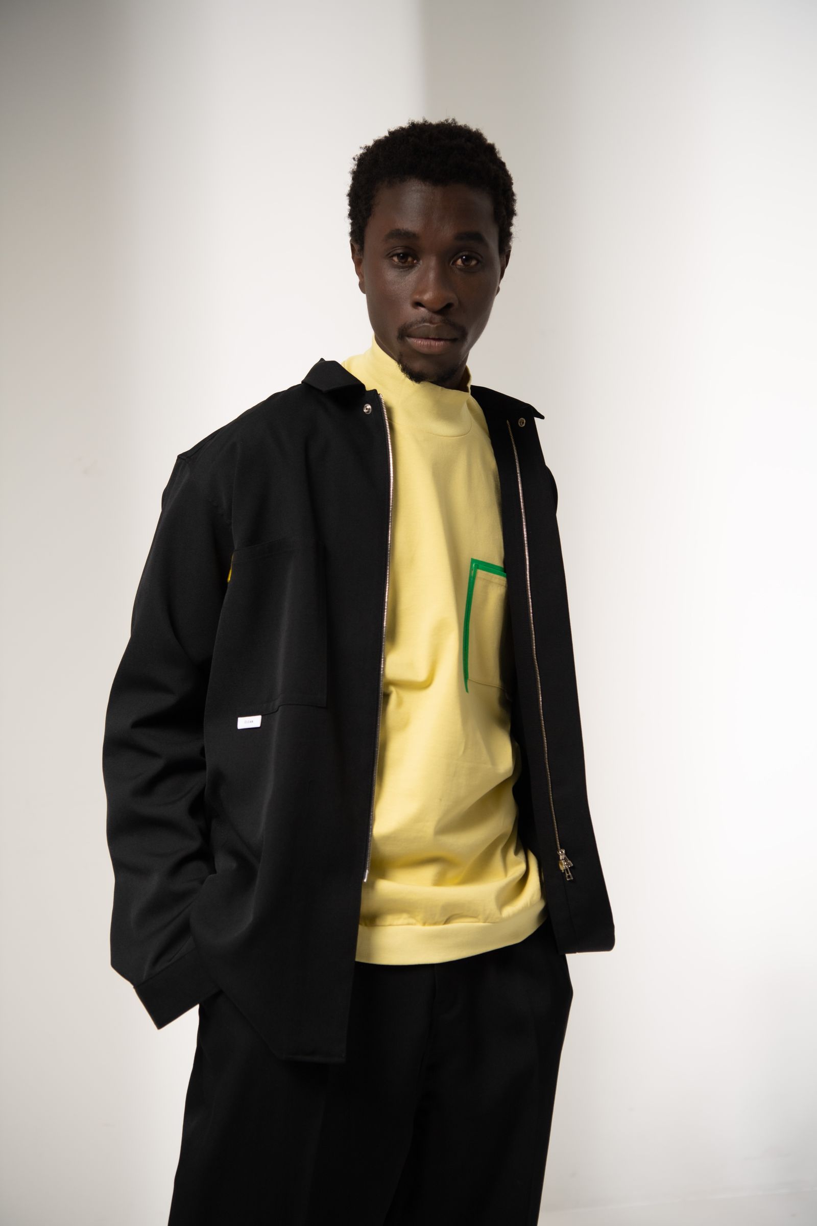 「予約商品」ZIP SHIRT (BLACK)