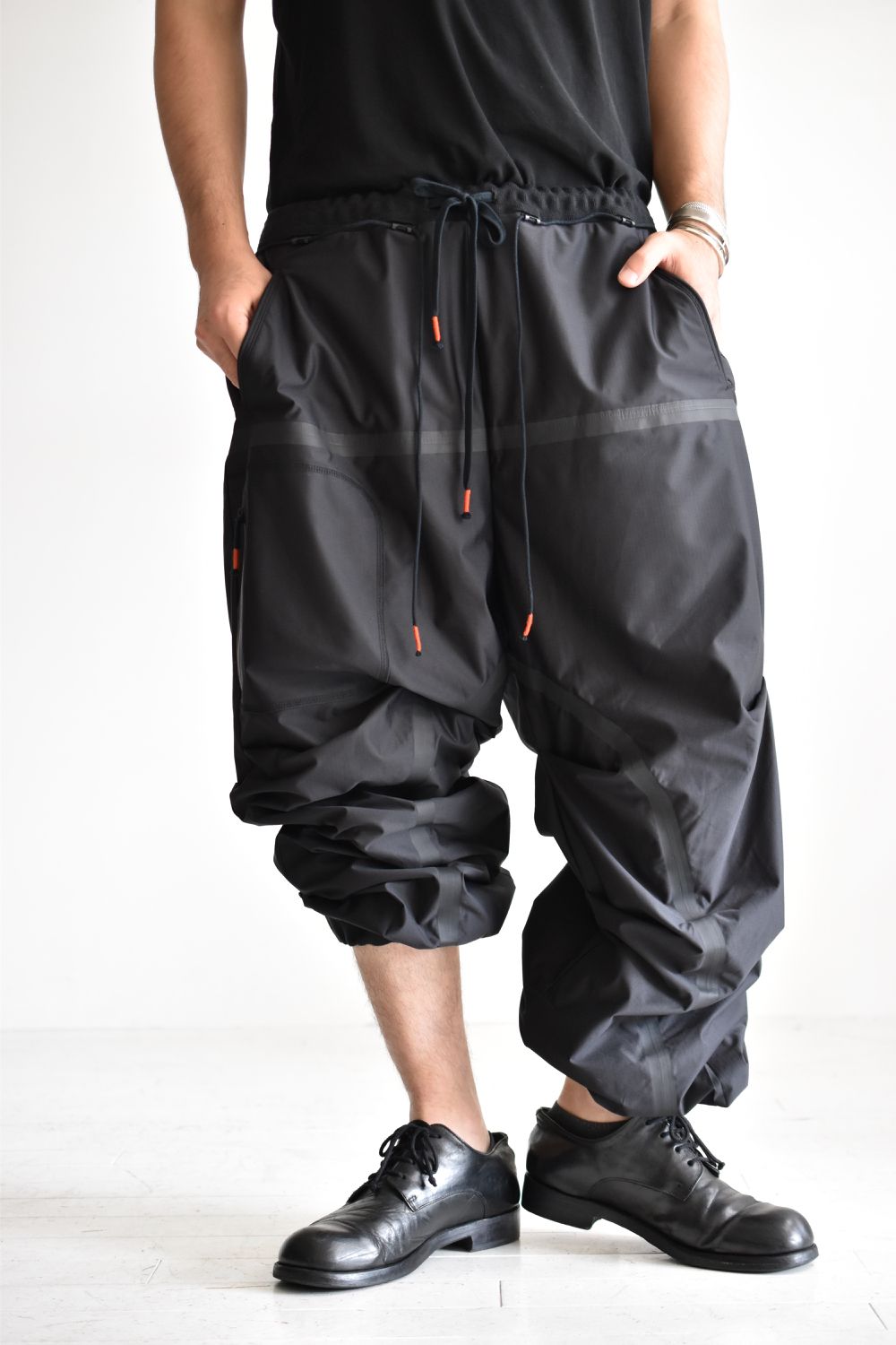 BAGGY RIP-STOP PANTS c/#1 BLACK