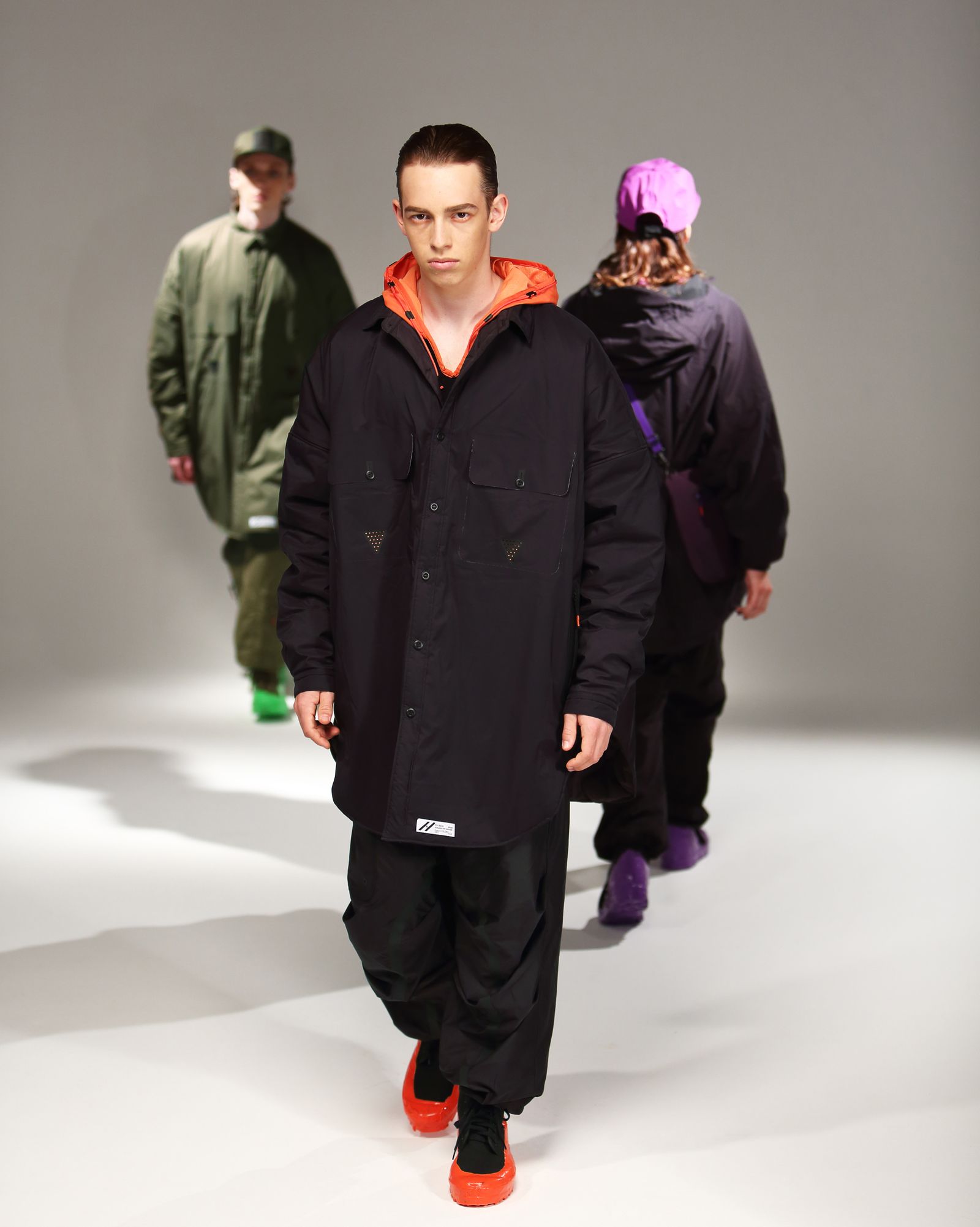 TOO BIG BAGGY QUILTED SHIRT COAT c/#2 KHAKI