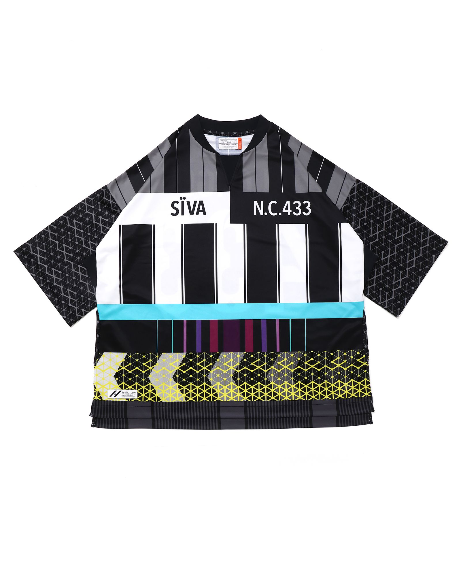 「予約商品」FOOTBALL WIDE SHIRTS # c/ BLACK_stripe