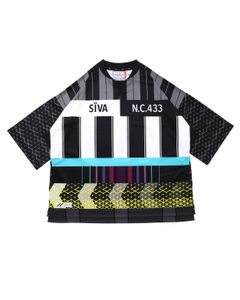 「予約商品」FOOTBALL WIDE SHIRTS # c/ BLACK_stripe