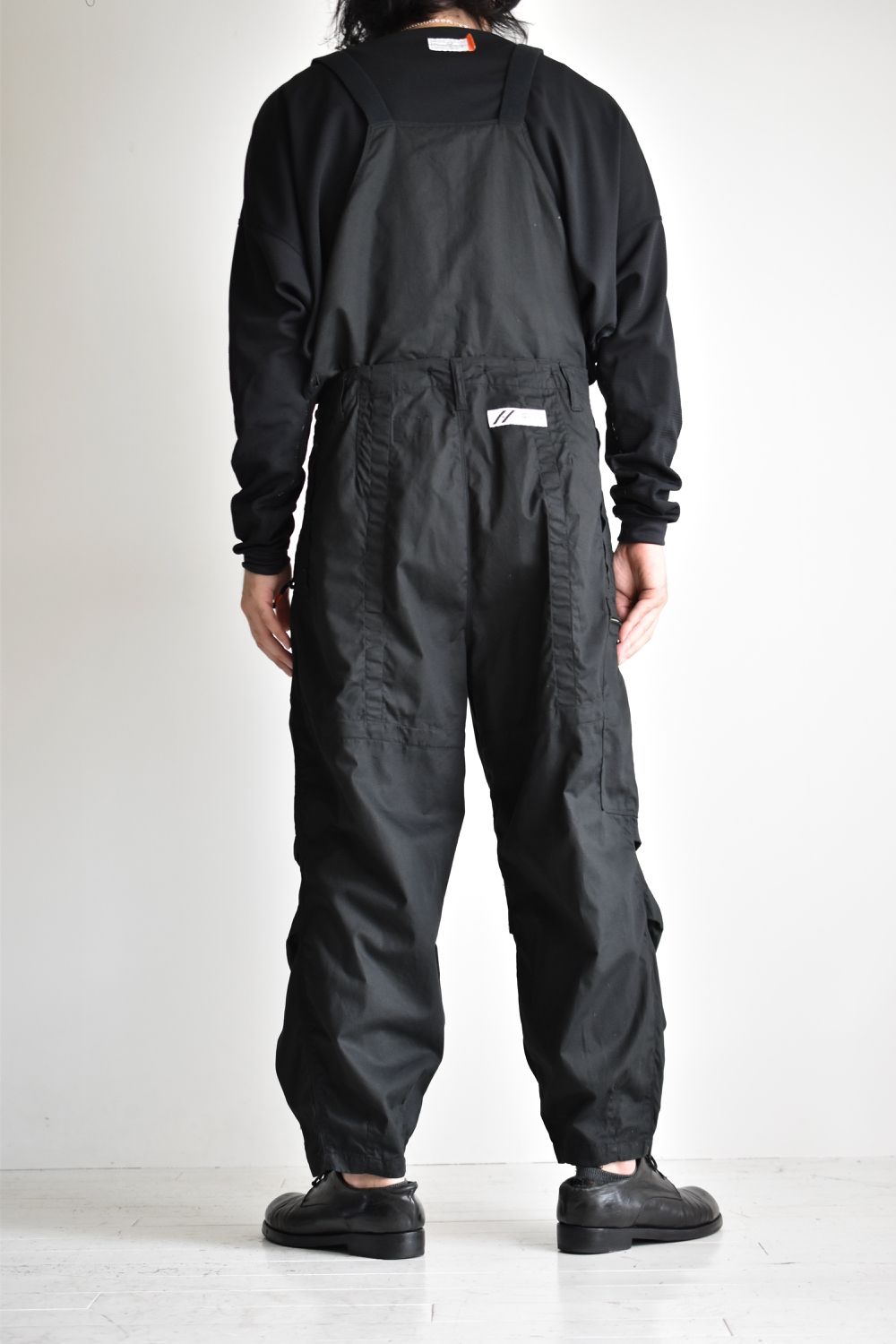 FLIGHT PLEATED SUSPENDER TROUSERS c/#1 BLACK