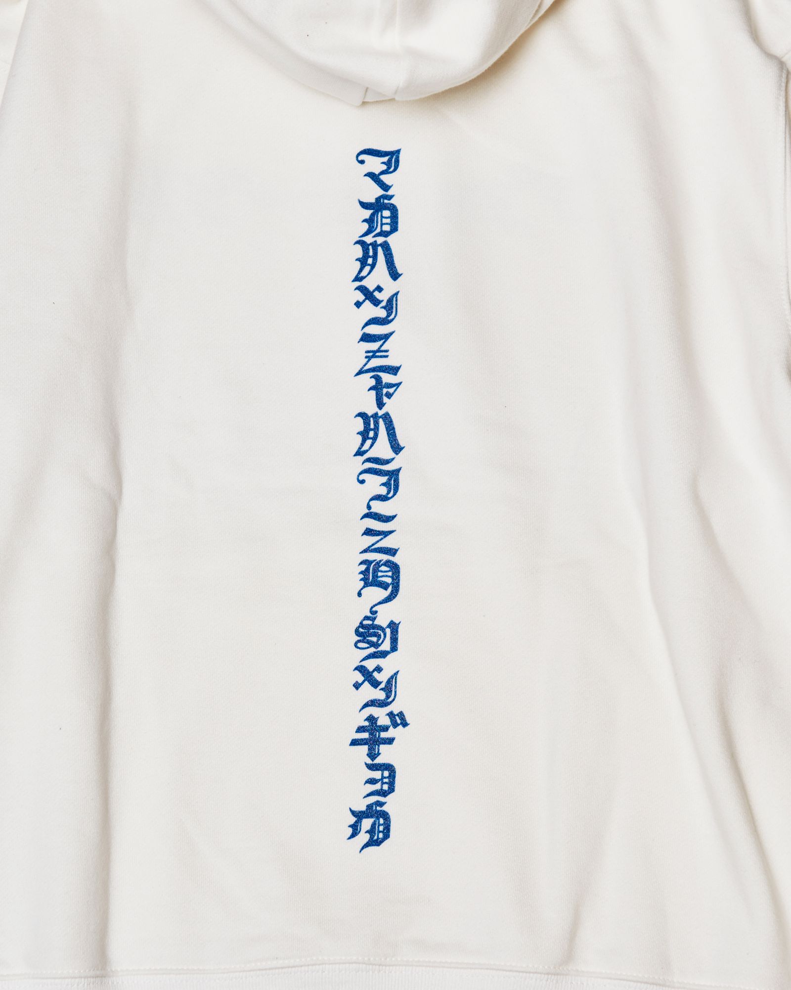 「blackmeans」×「丸岡 和吾」ハンニャシンギョウパーカー "WHITE"