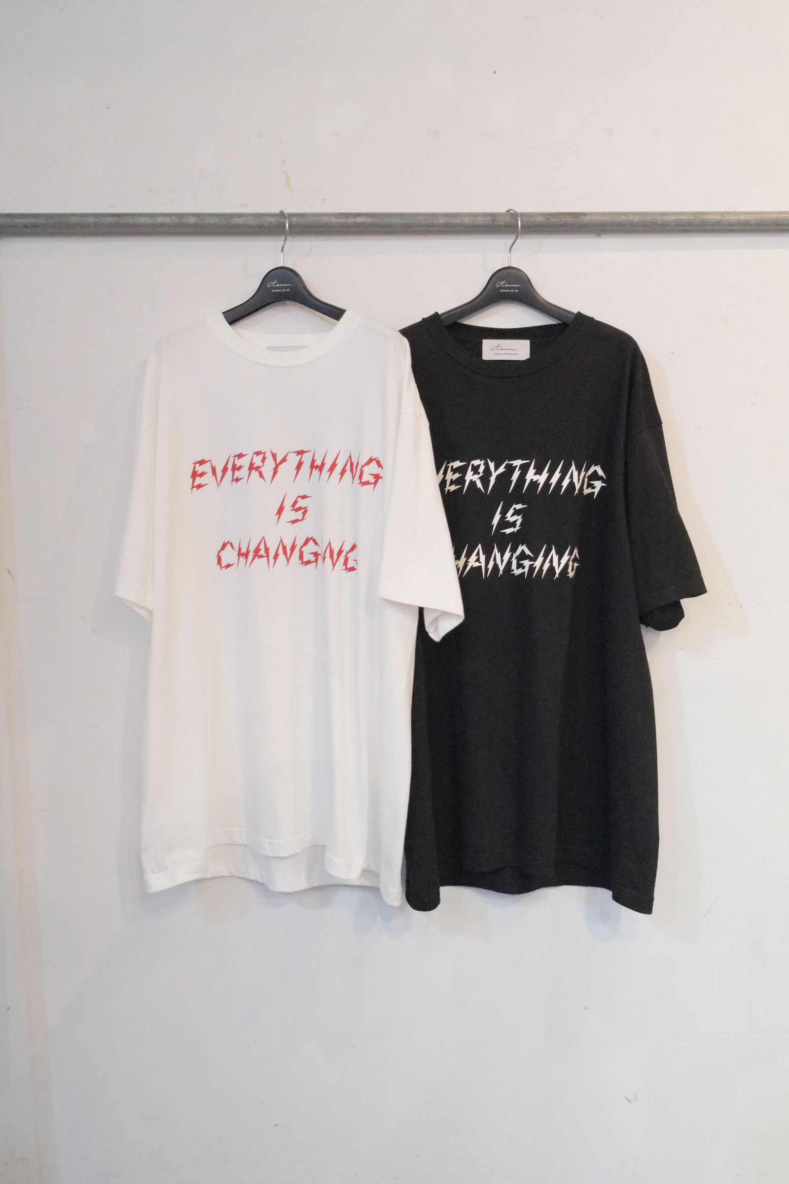 EVERY THING IS CHANGING T-SHIRT / Tシャツ - +1(L) - WHITE