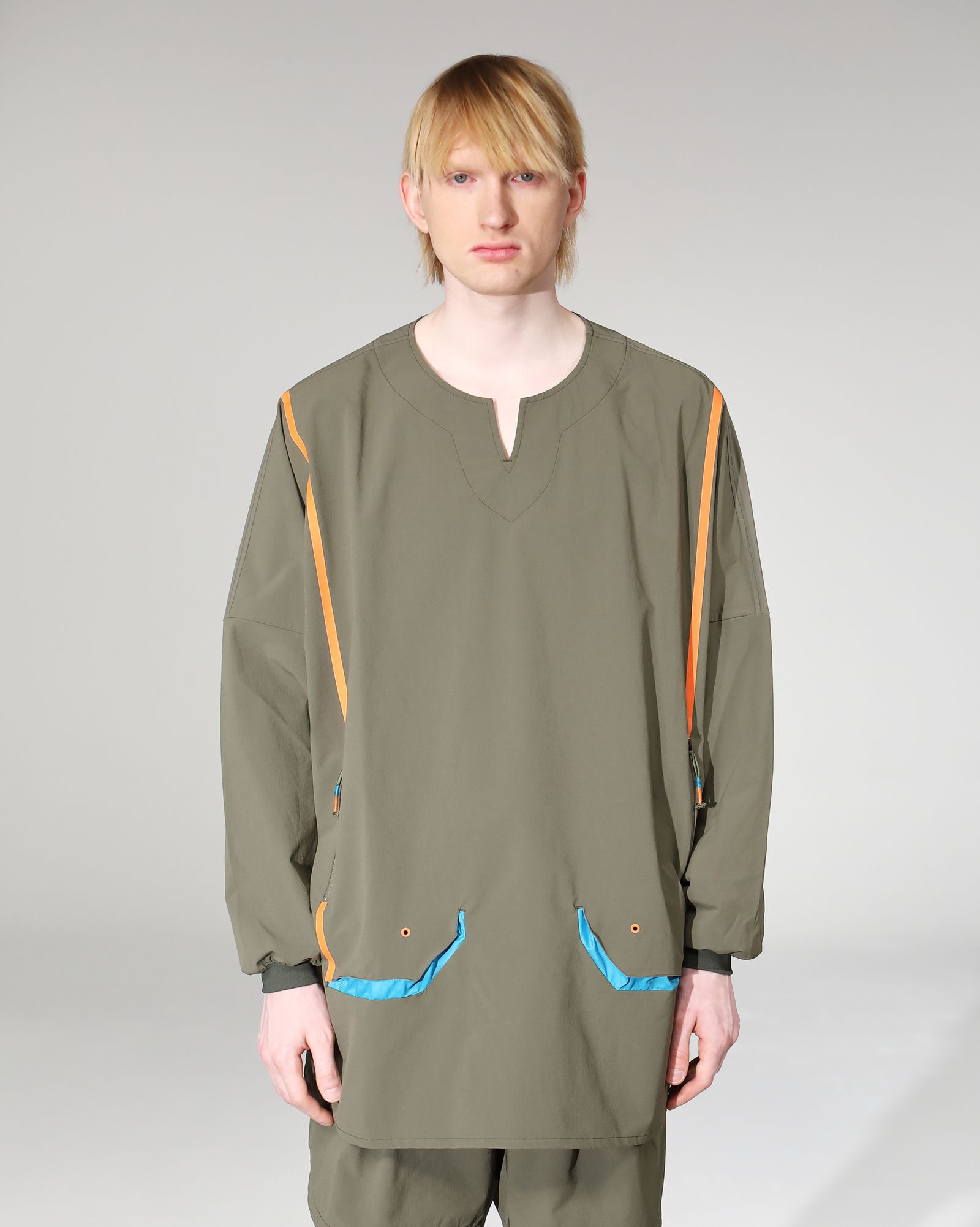 「予約商品」DOLMAN SEAM-LINE WIDE L-SLEEVE # c/KHAKI