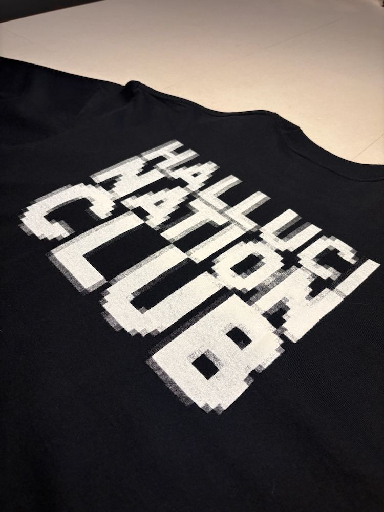【受注生産】HALLUCINATION CLUB "自転車男" LONG SLEEVE BLACK (TENKI)