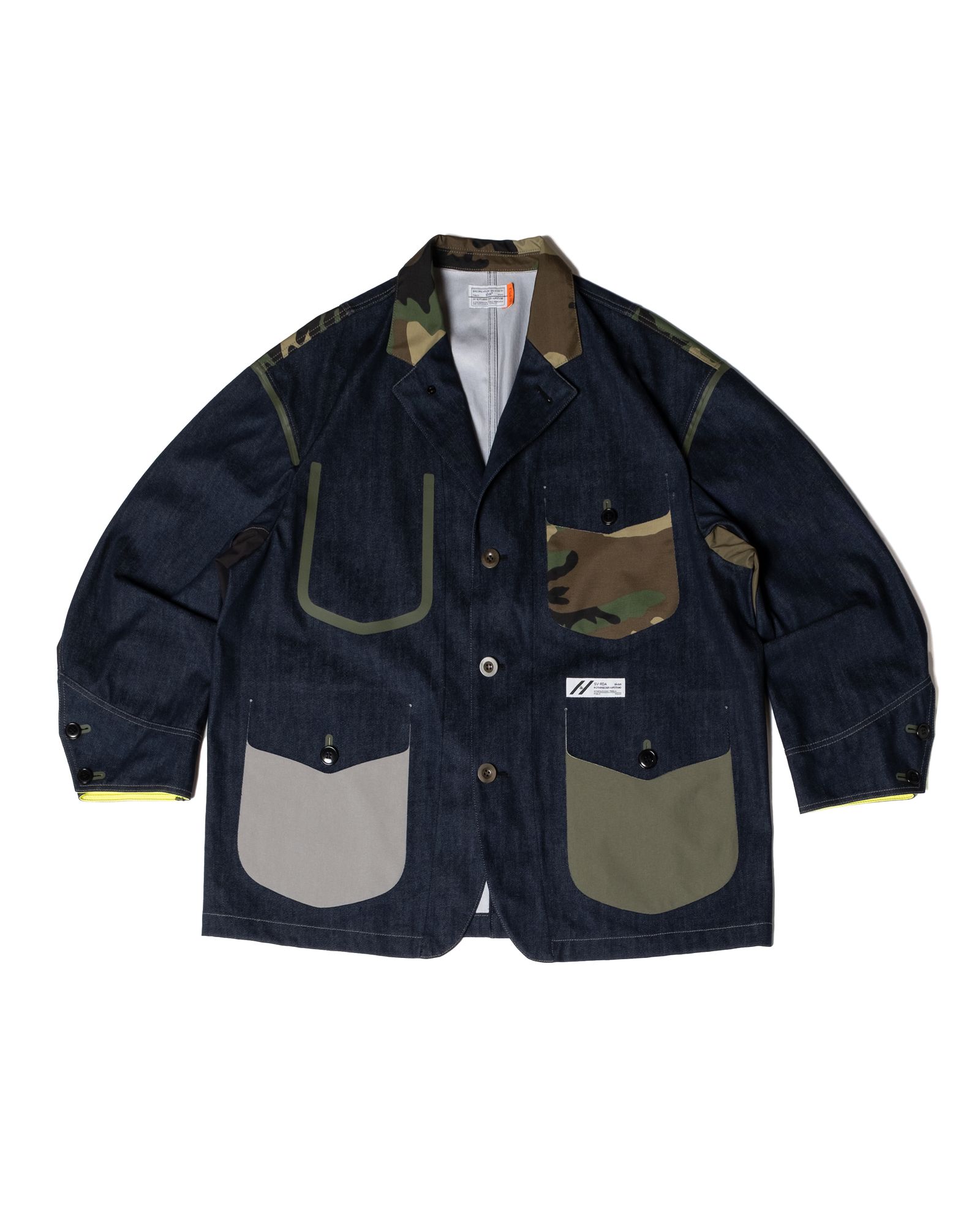 「予約商品」3LAYER LIGHT-DENIM WIDE COVERALL JACKET / col: INDIGO_base
