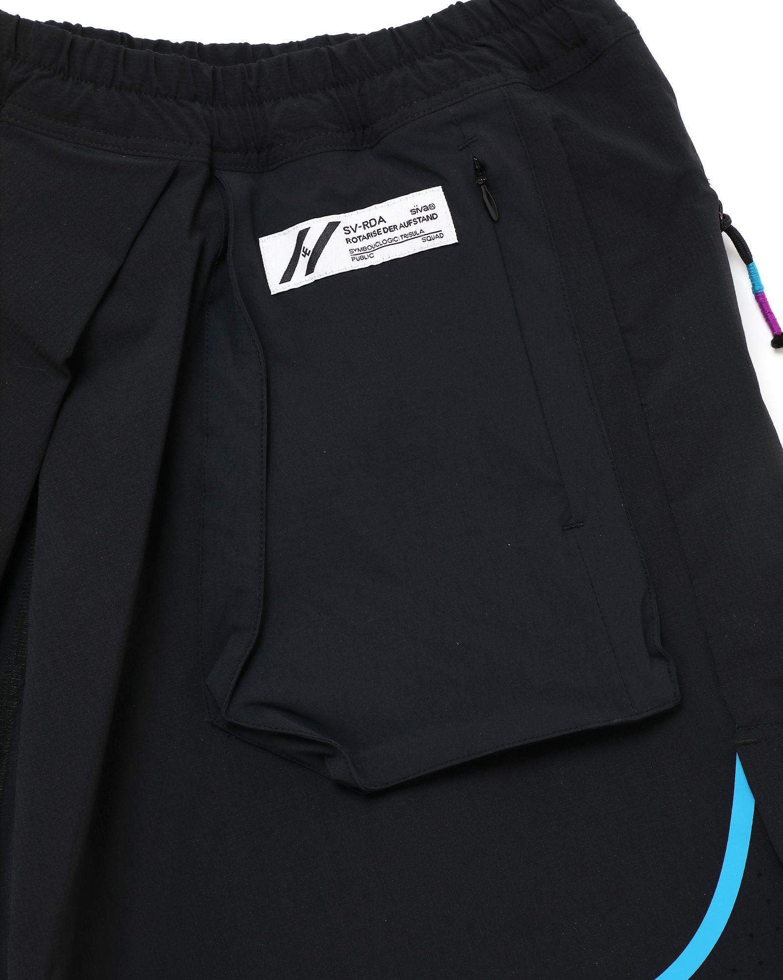 「予約商品」SEAM-LINE LAYERED SHORTS # c/BLACK
