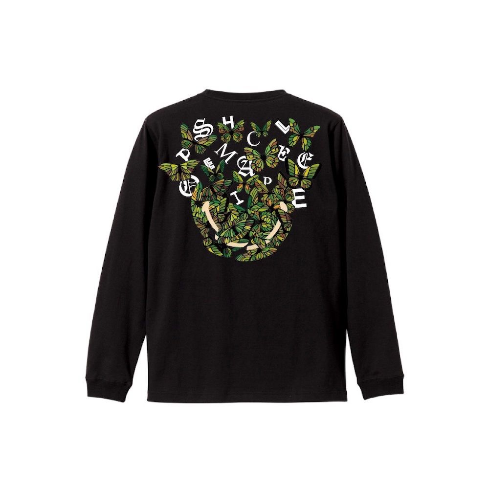 「予約商品」BROKEN SMILE  L/S T-shirts (BLACK)