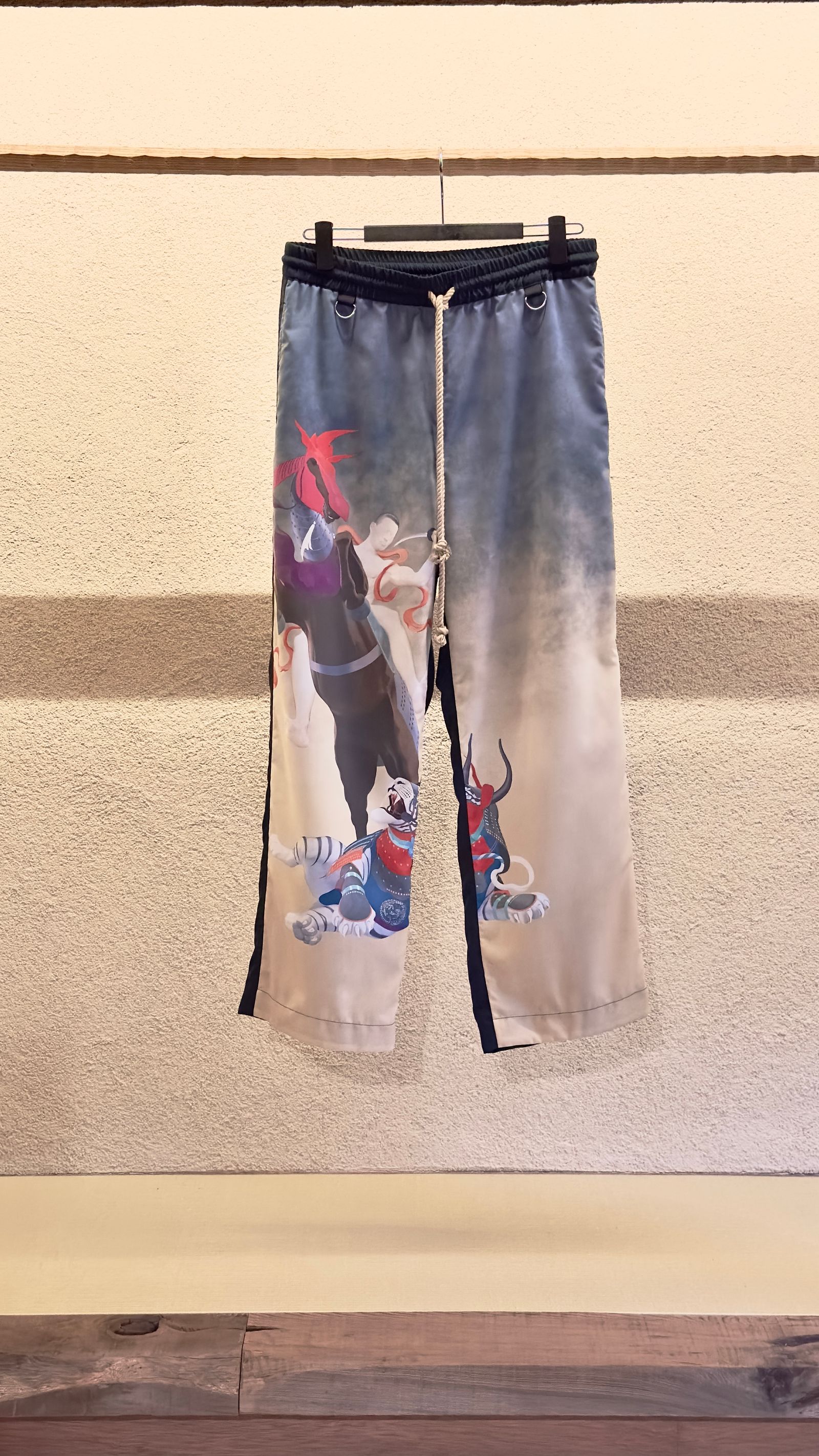 × 天明屋尚「荒」EASY PANTS / パンツ (BLACK,GREEN)