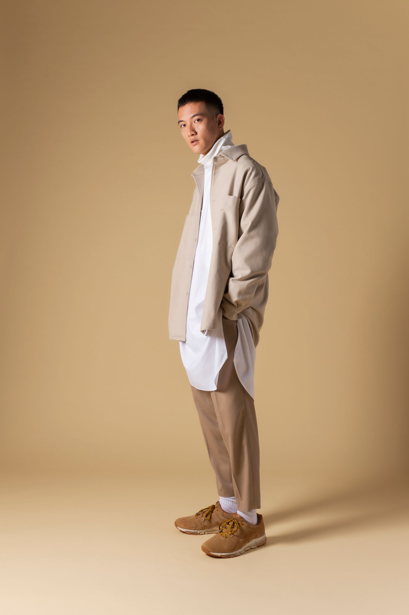 OVERSIZED HEAVY SHIRT (IVORY)