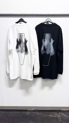 COFIFIN L/S T-SHIRT / グラフィック ロンT (Black, White)