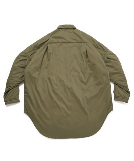 TOO BIG BAGGY QUILTED SHIRT COAT c/#2 KHAKI
