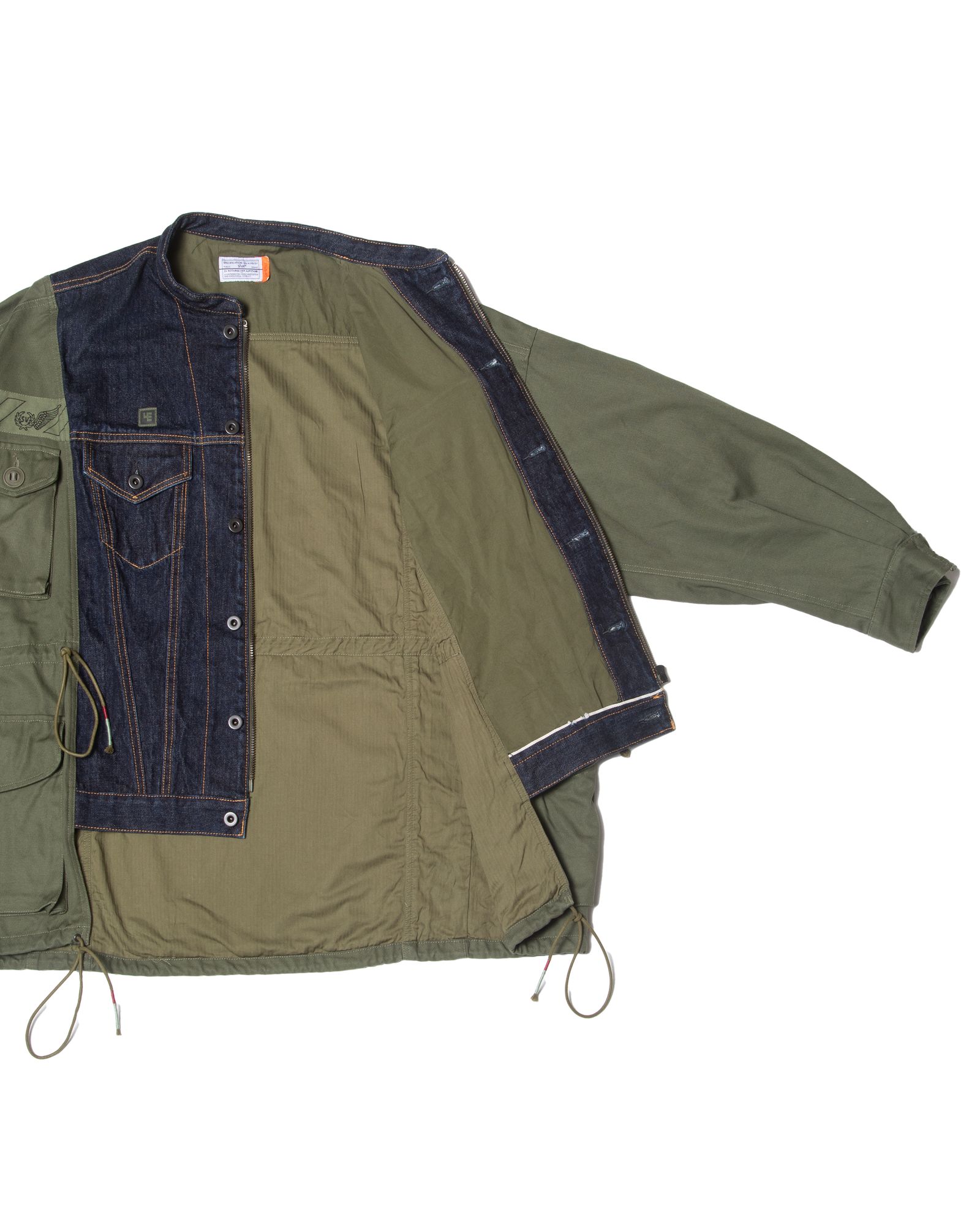 「予約商品」DENIM GS-MK2 COMBAT OVERSIZED JACKET / col: KHAKI