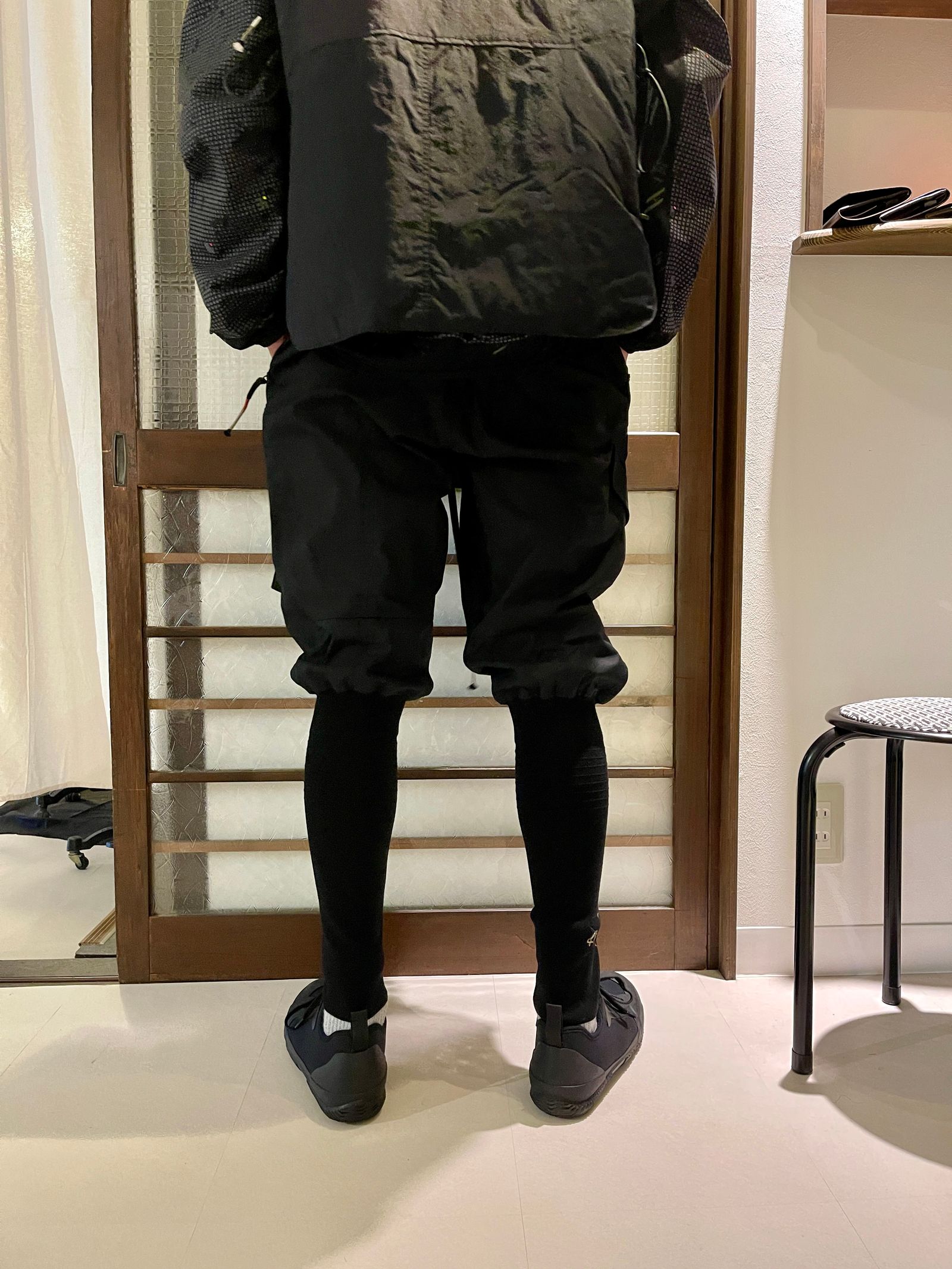 SIVA  シヴァ  サルエルパンツ SÏVA - CHANNEL FLIGHT LOWER-LEG WARMER PANTS / col: BLACK | HAZE
