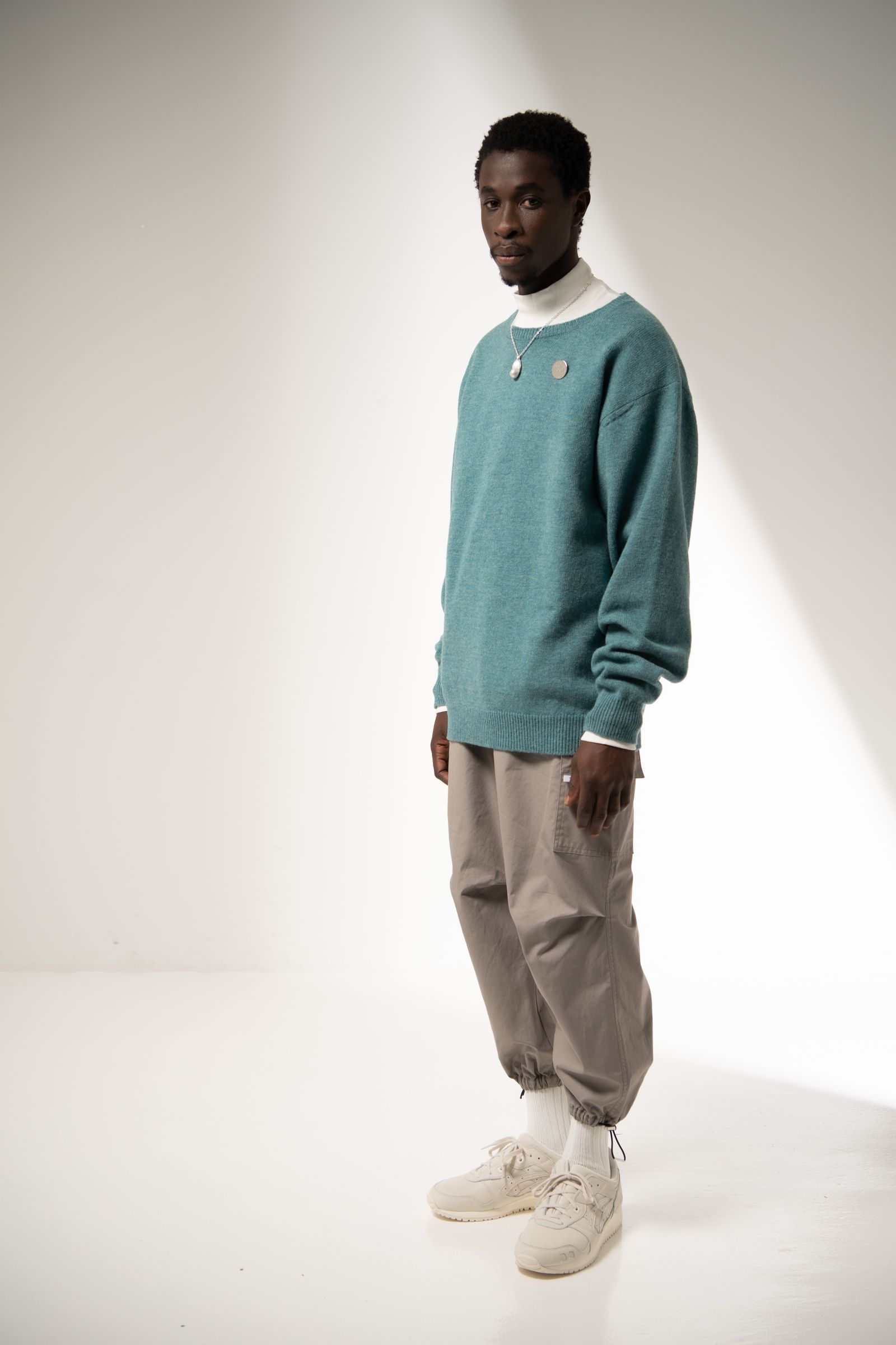 「予約商品」CREWNECK SWEATER (AQUA)