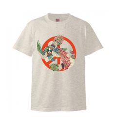 「ヒロシマデニム」×「SATOSHI MIYATA」9PEACE TEE (OATMEAL)