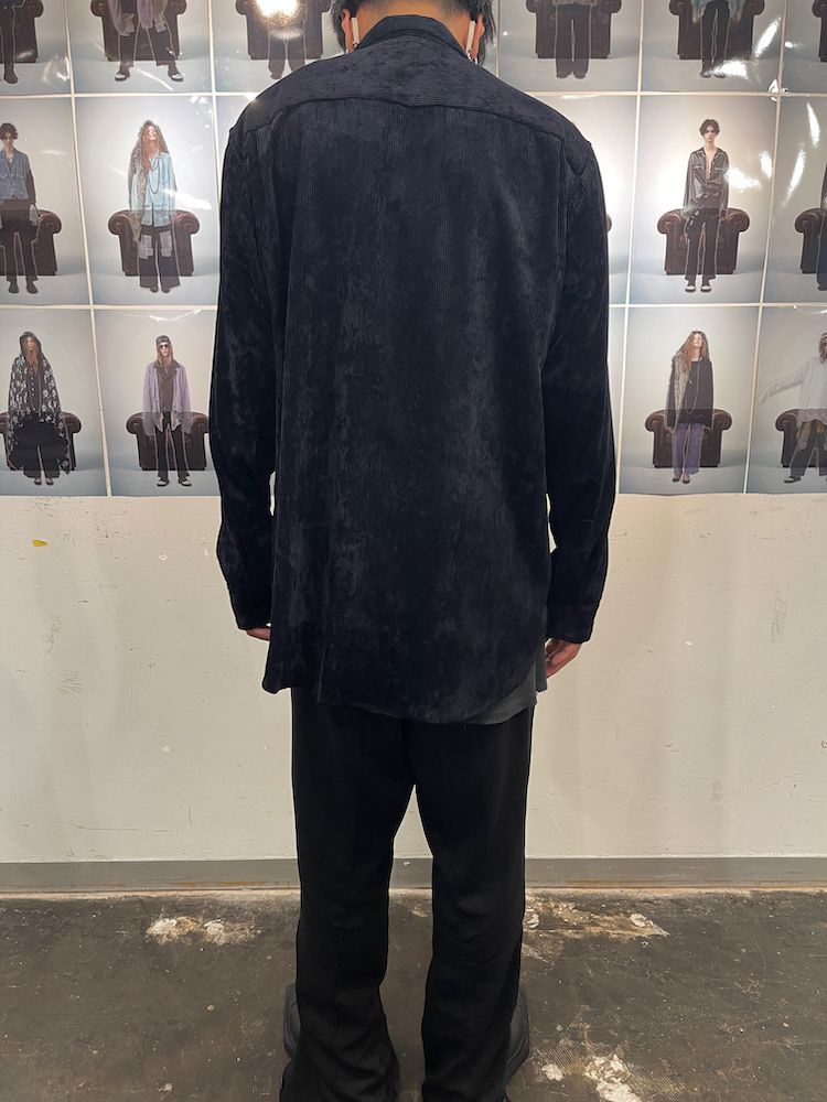 MORISSON’S LAYERED SHIRT / ベスト レイヤード コーデュロイシャツ (Black, MIntgreen, White)
