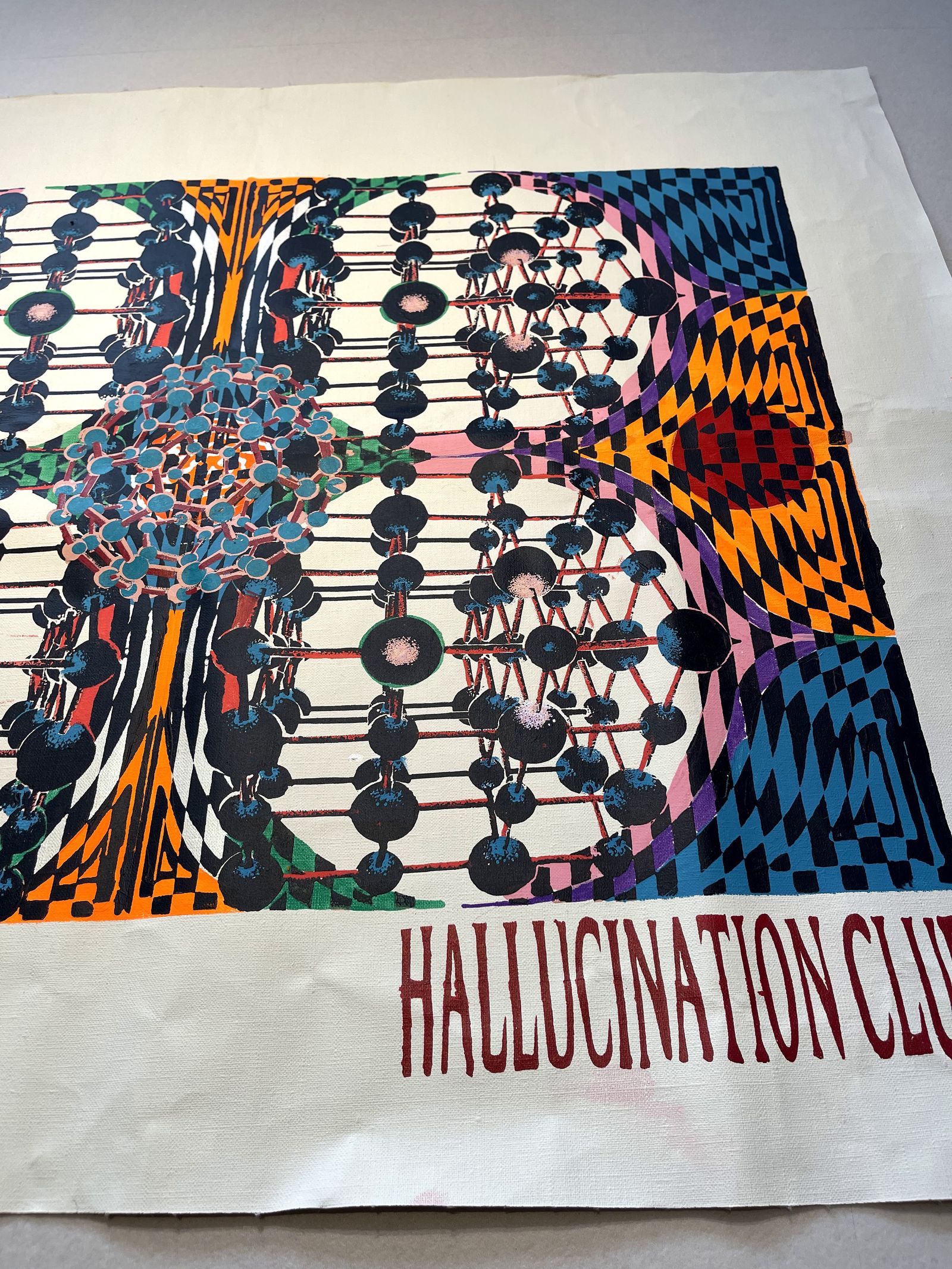 【一点もの】HALLUCINATION CLUB / アートポスター  (Satoshi Ito)
